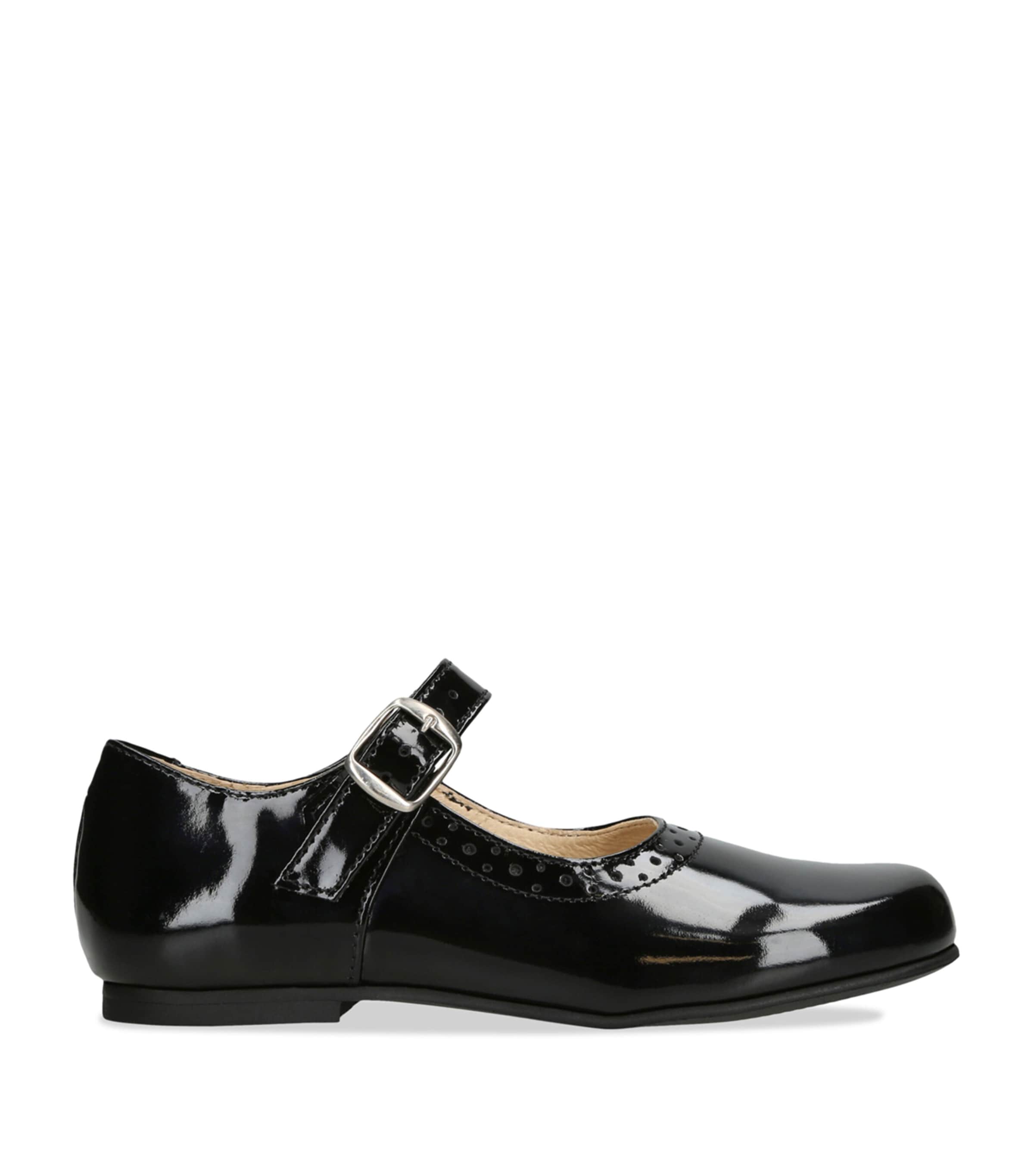 papouelli Patent Leather Millie Flats Black Image 1