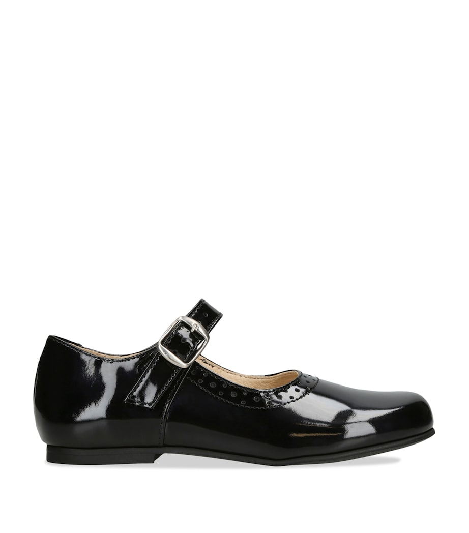 papouelli Patent Leather Millie Flats Black Image 1
