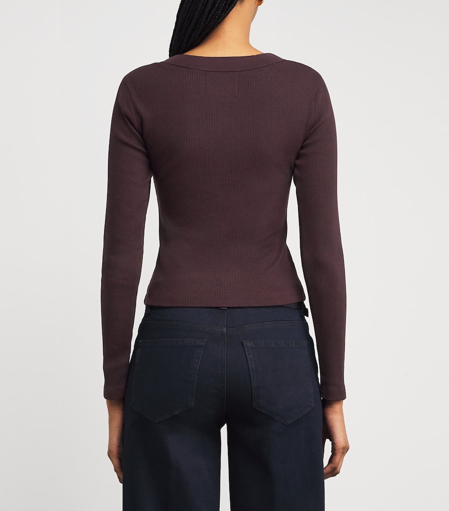 Varra Henley T-Shirt MAHOGANY Image 4