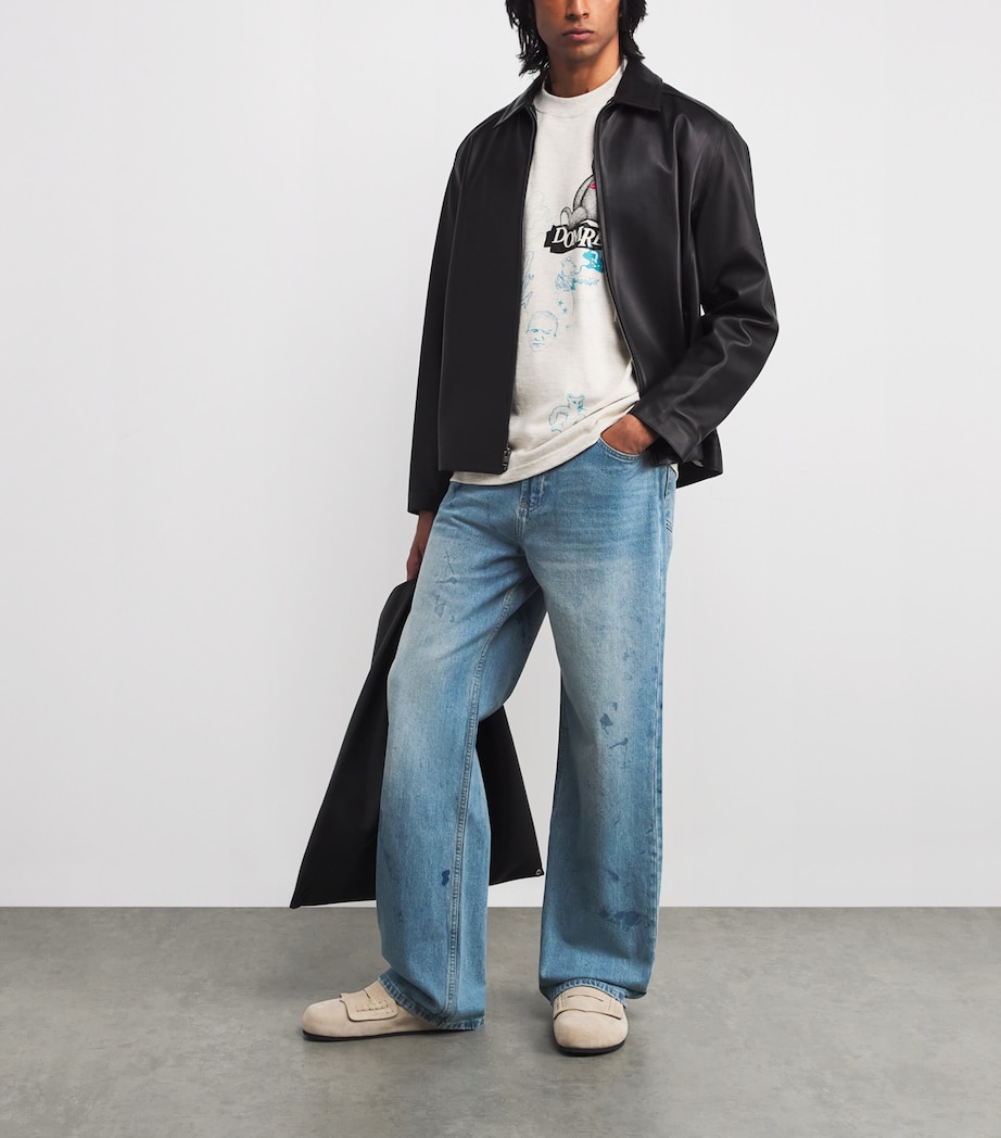 Scuffed Bootcut Jeans MID BLUE Image 2