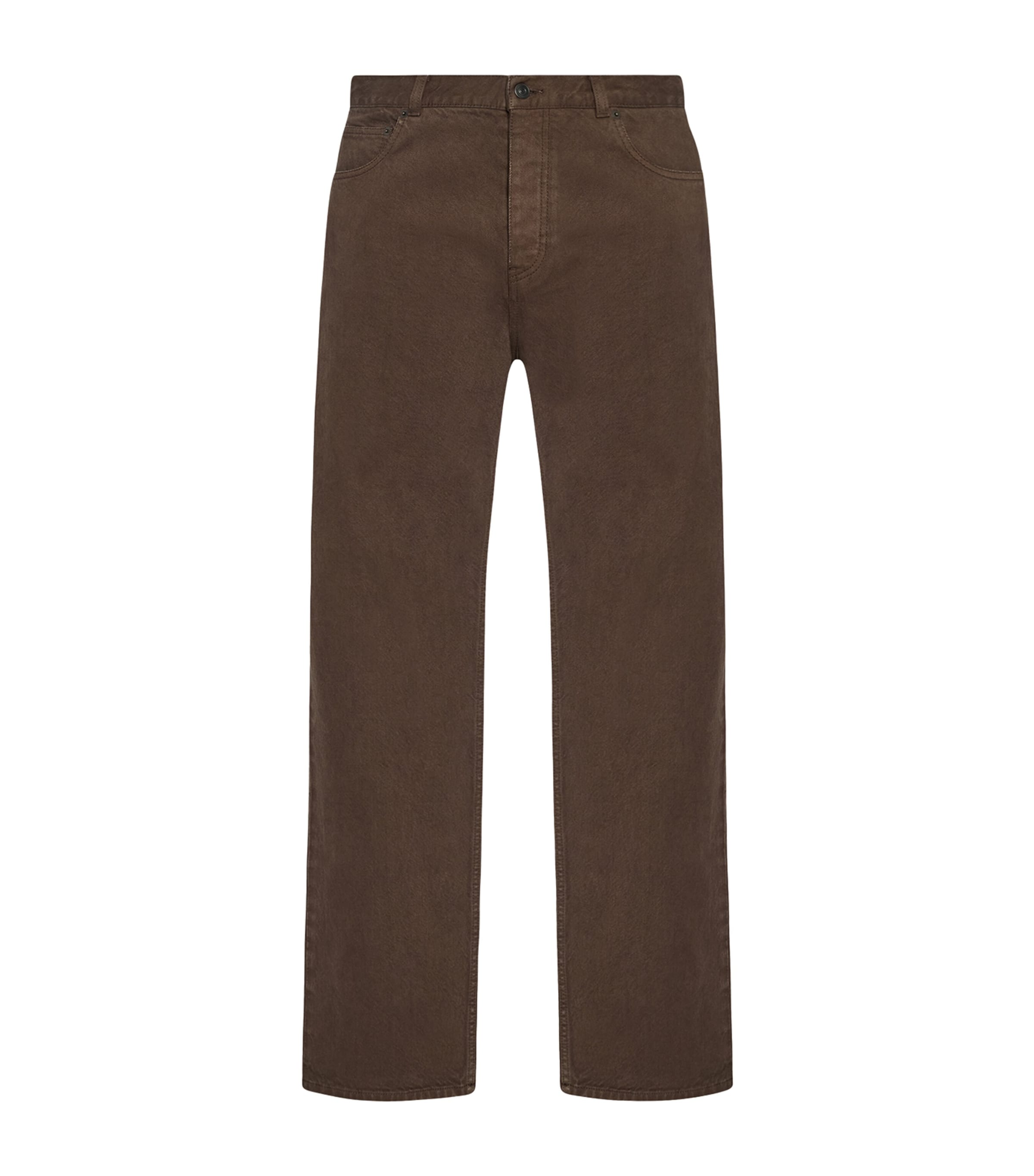 The Row Mens Siouxie Straight Jeans Brown Grey Image 1