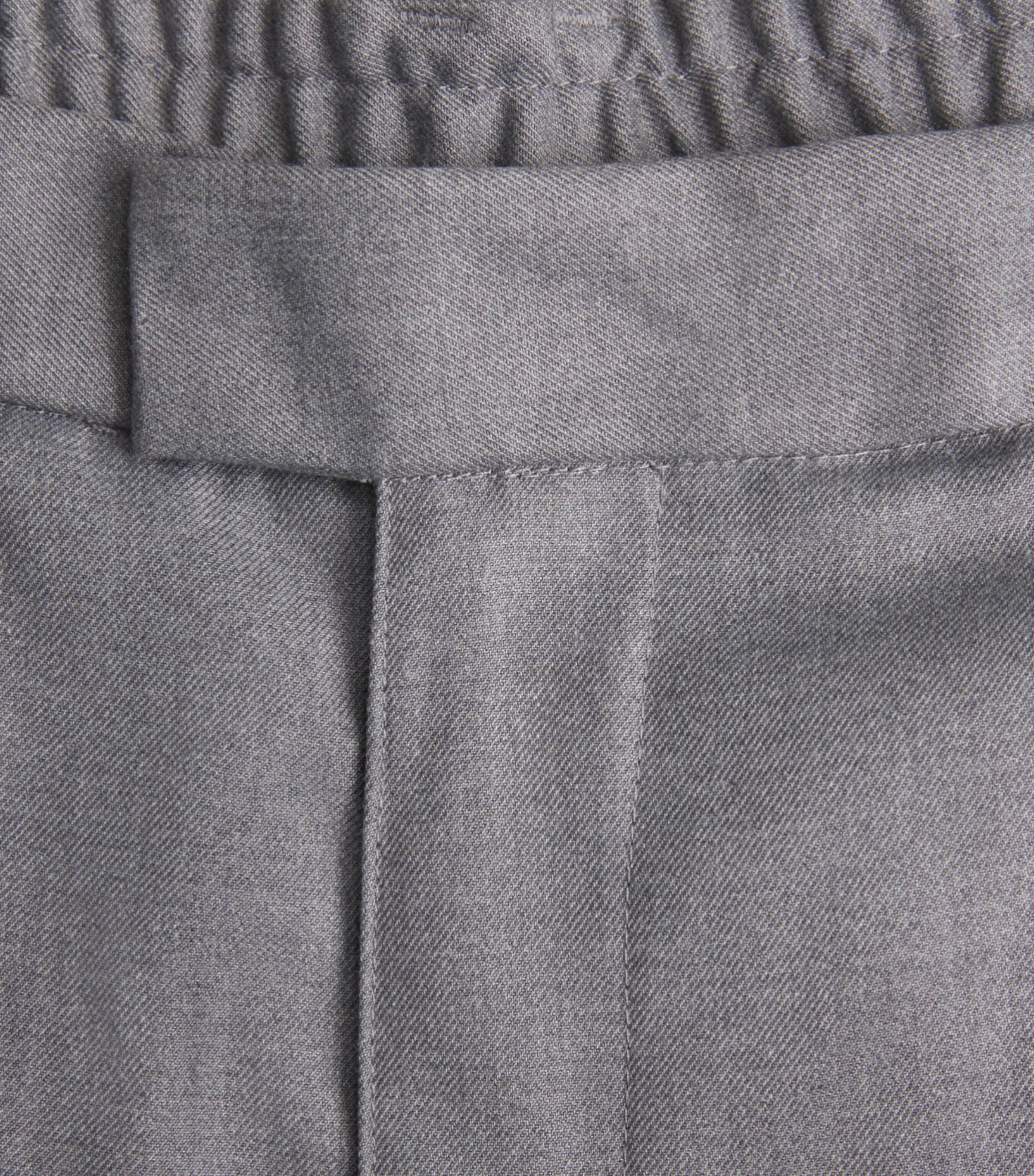 about:blank Mens Cotton Oversized Bermuda Shorts Light Grey Image 6