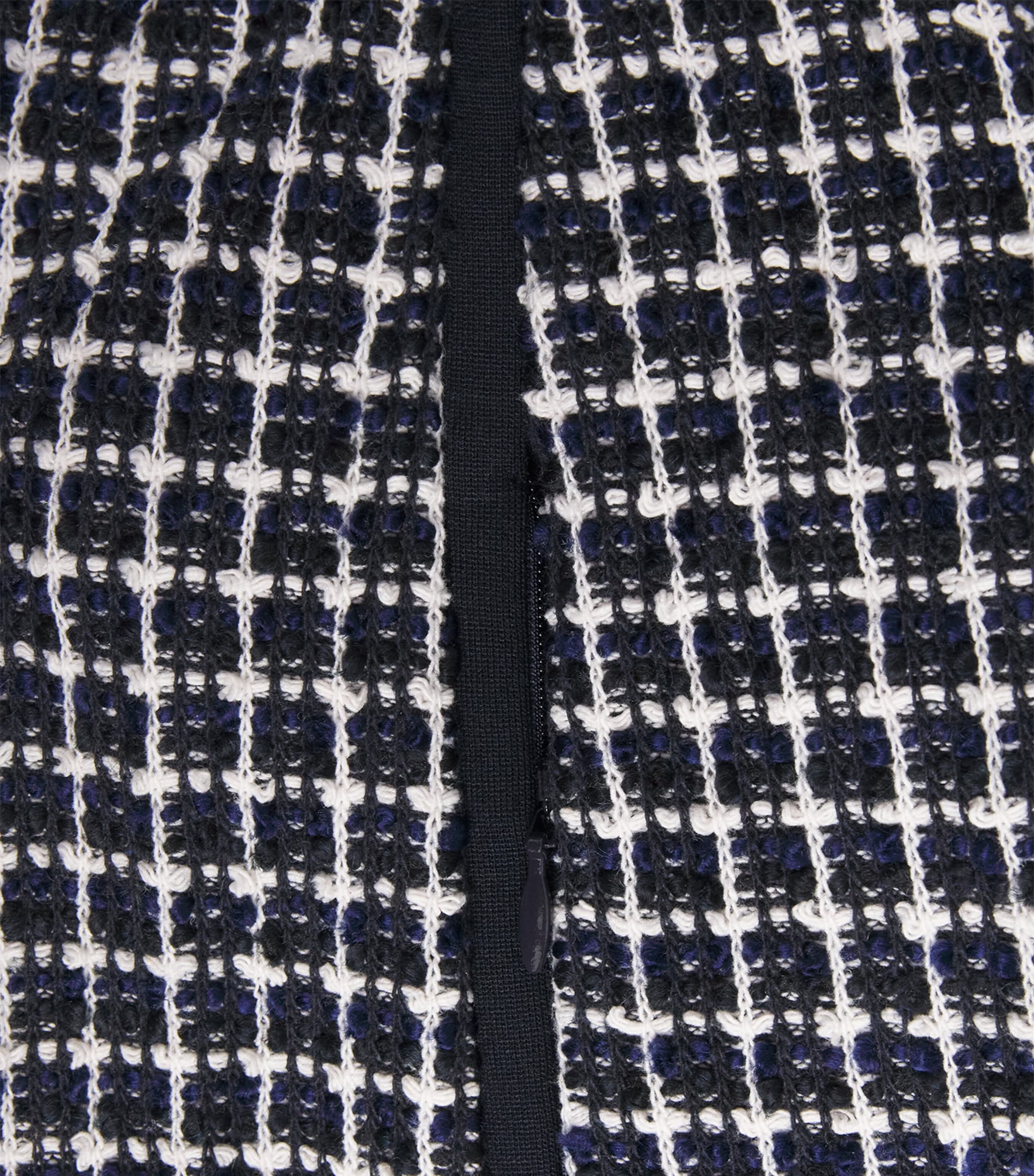 ME+EM Womens Tweed Wide-Leg Trousers Navy Multi Image 2