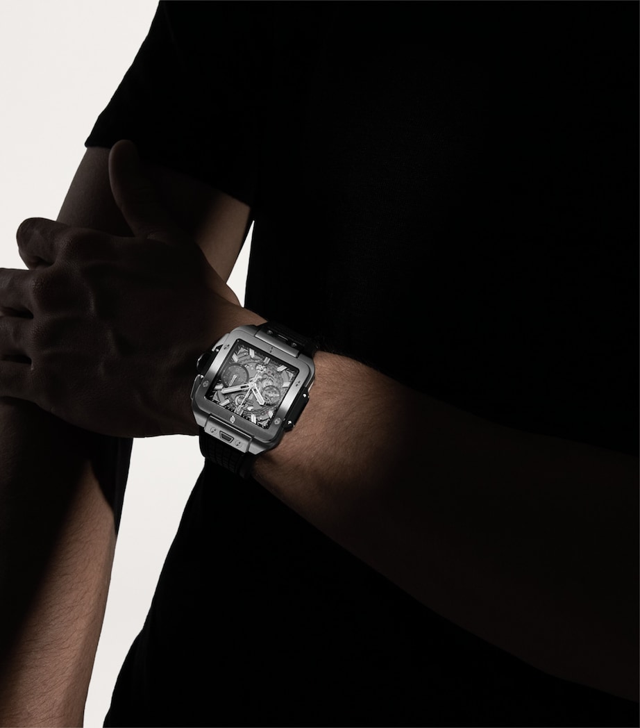 Titanium Square Bang Unico Watch 42mm BLACK Image 4