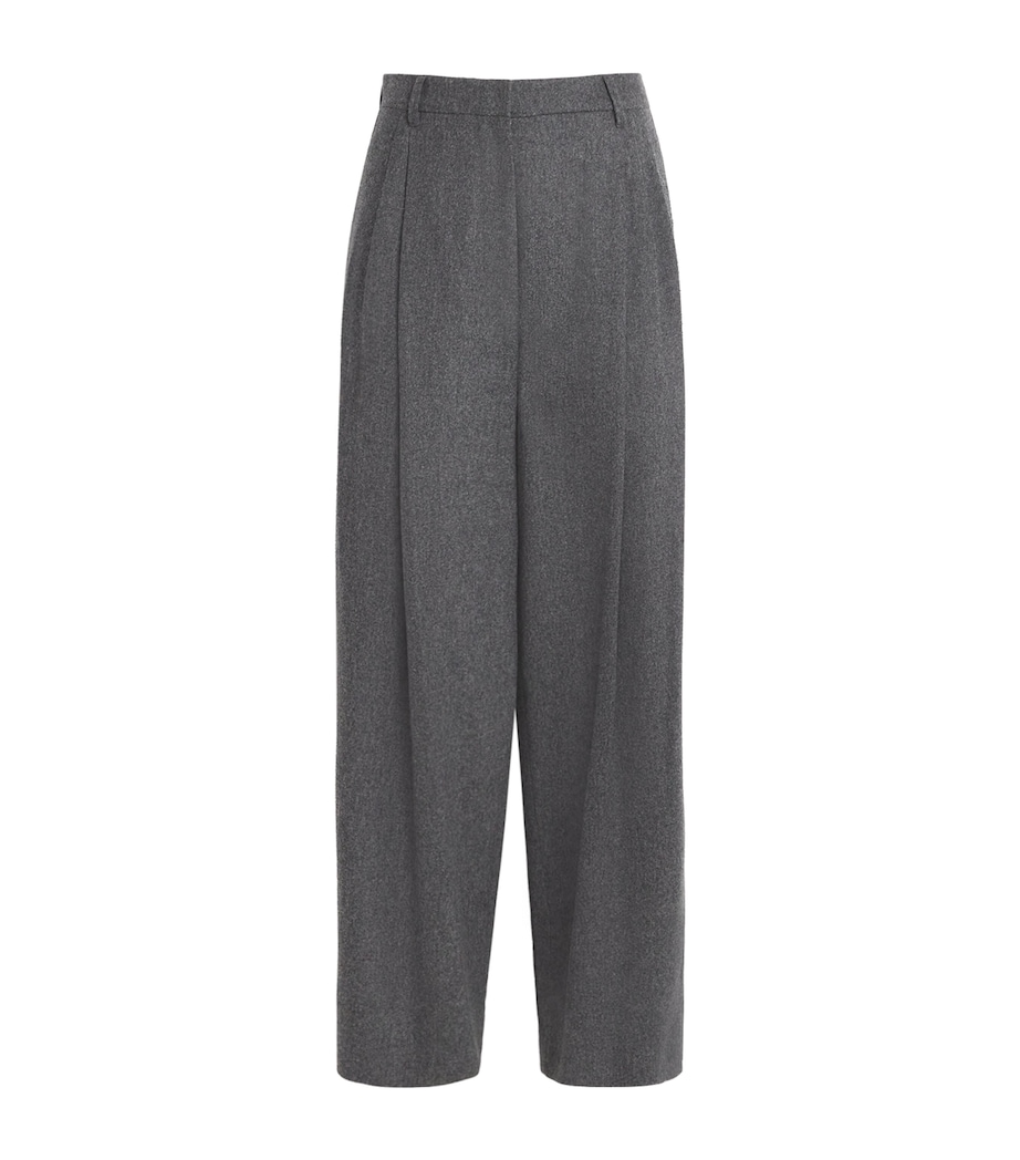 Stretch-Wool Flannel Trousers MEDIUM GREY Image 1
