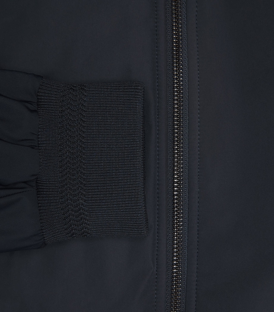 Zip-Up Bomber Jacket 01 BLUE NAVY Image 5