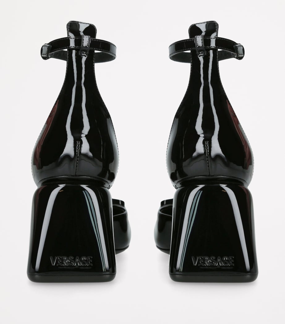Versace Patent Leather D’Orsay Pumps 70 Black Image 2