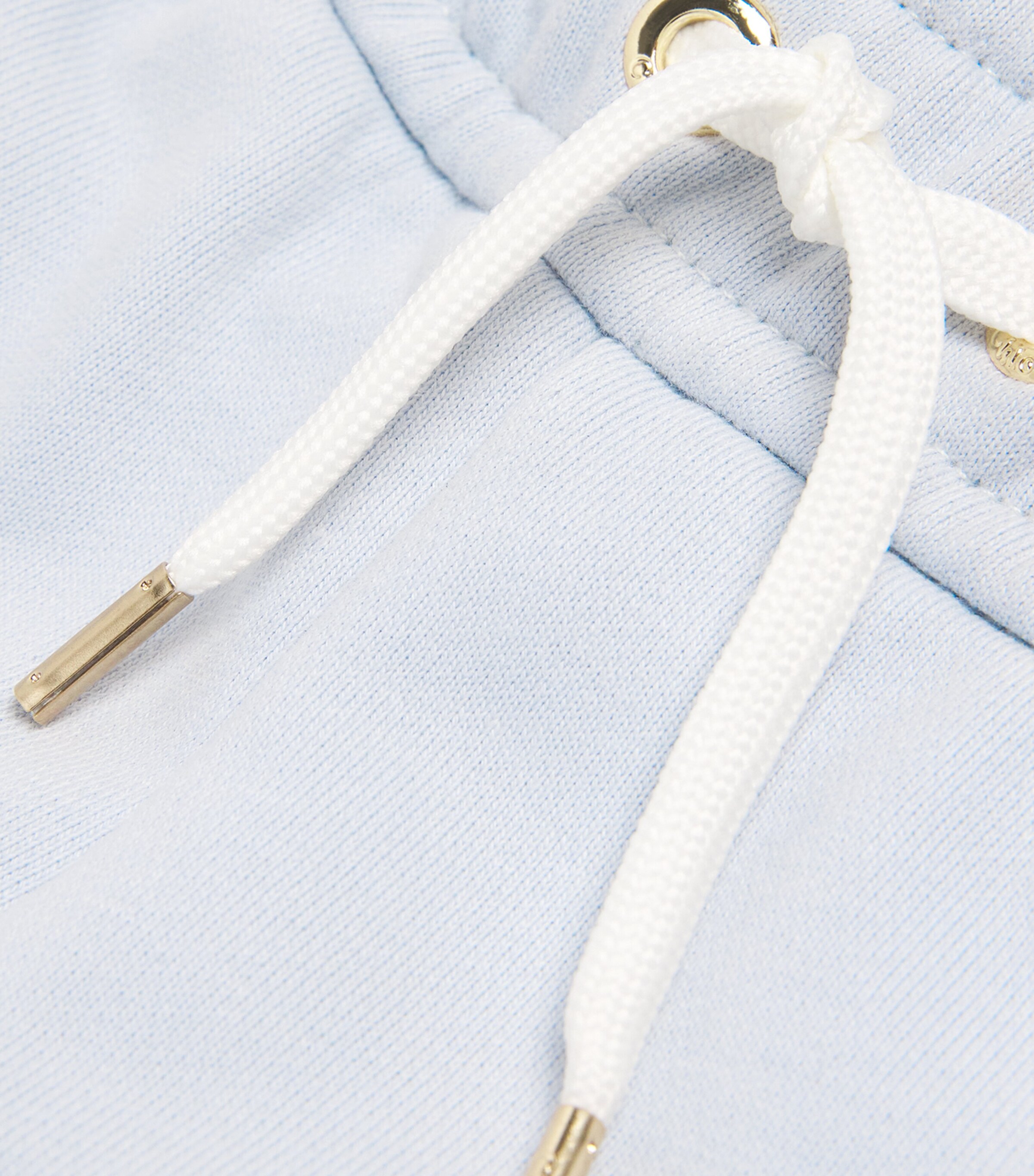 Cotton Embroidered Sweatpants (4-12 Years) 796 PALE BLUE Image 4