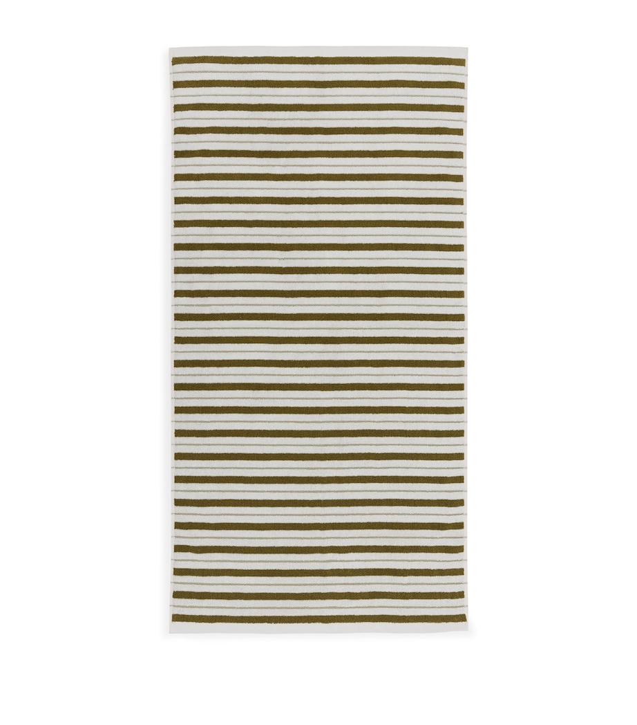 Organic Cotton Franklin Bath Towel (70cm x 140cm) CAPER / CHALK Image 2