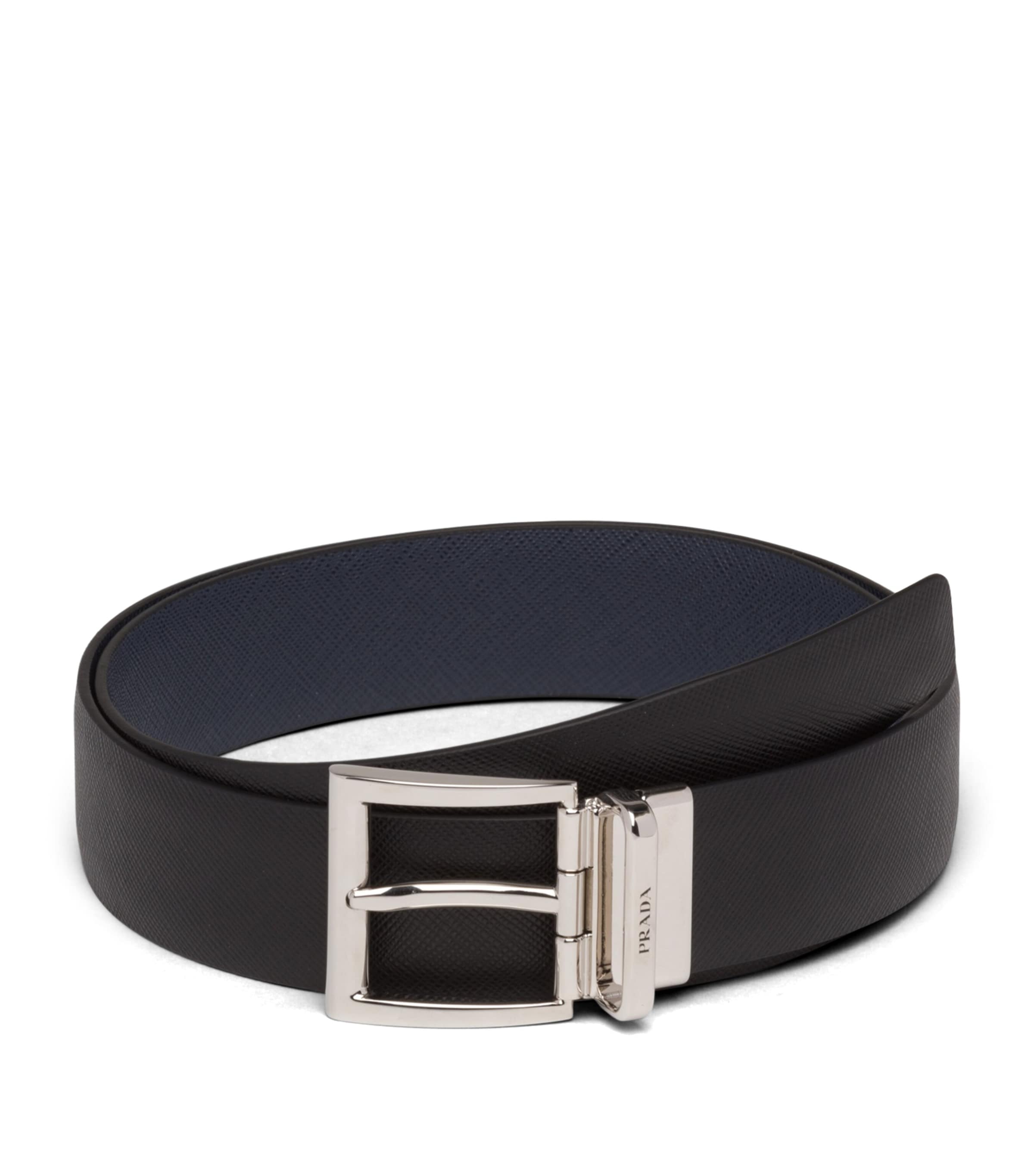 Prada Reversible Belt In Black  