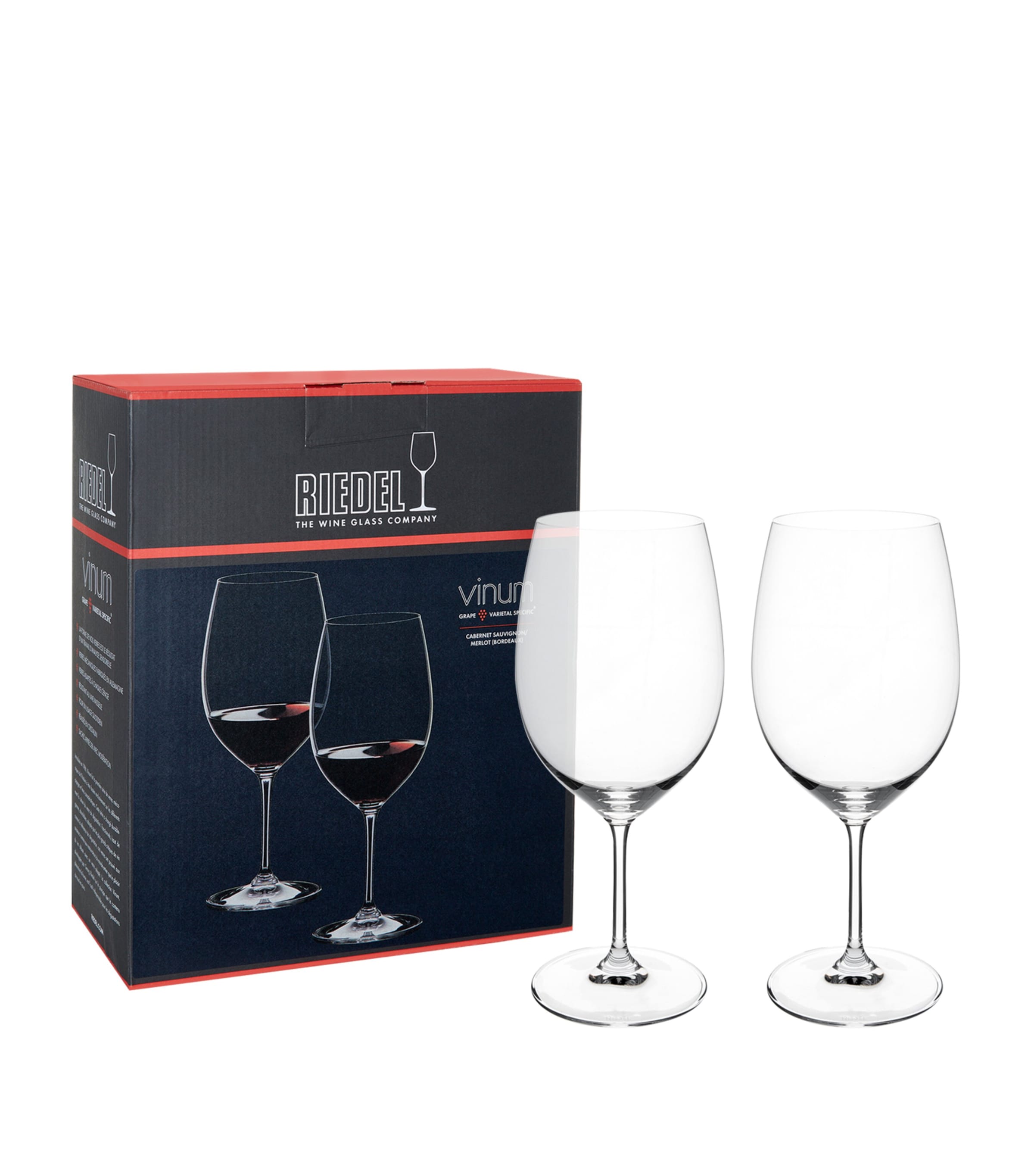 Riedel Crystal Vinum Bordeaux Wine Glasses (Set of 2) Clear Image 4