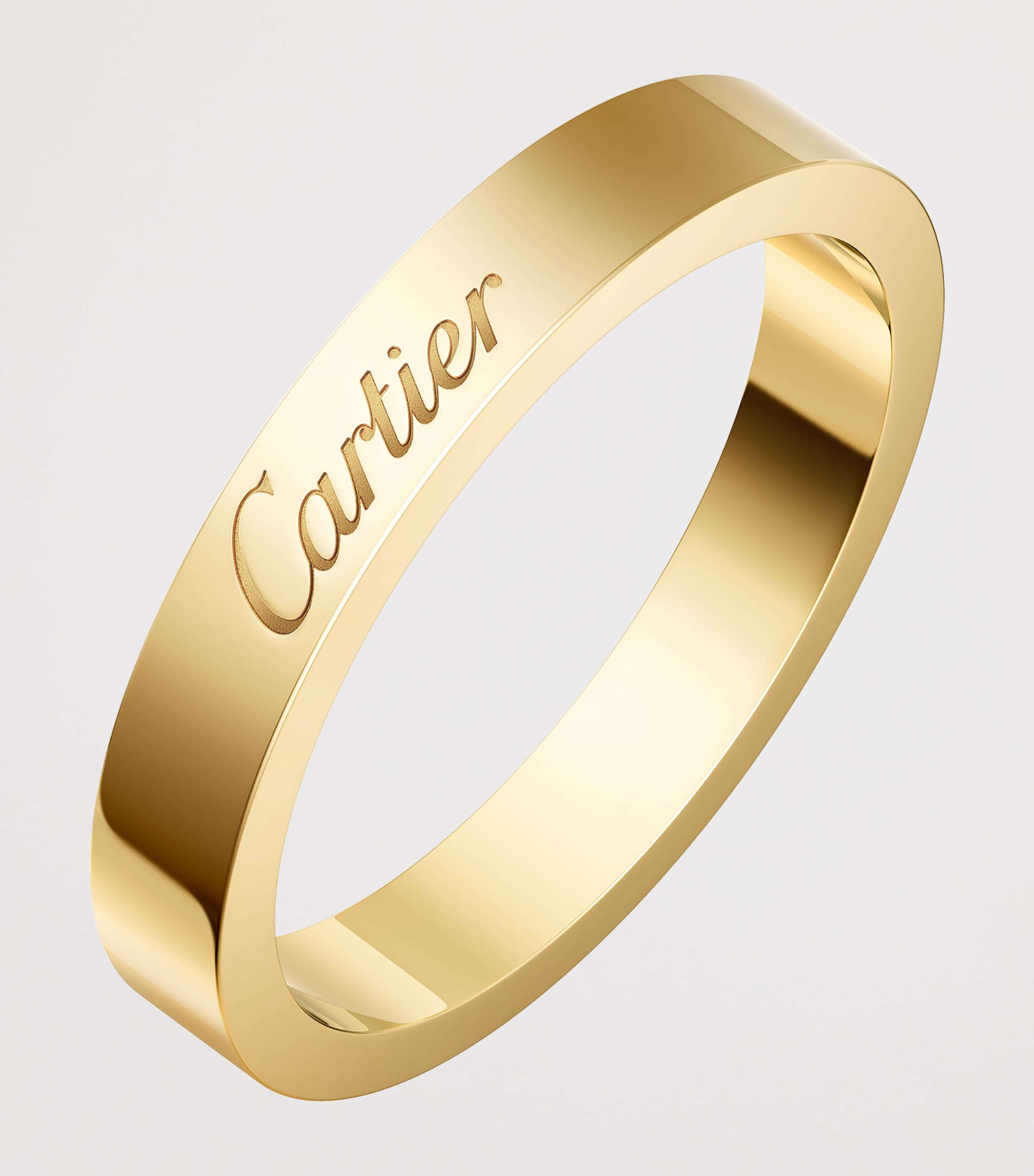 Yellow Gold C de Cartier Wedding Ring YELLOW GOLD Image 2
