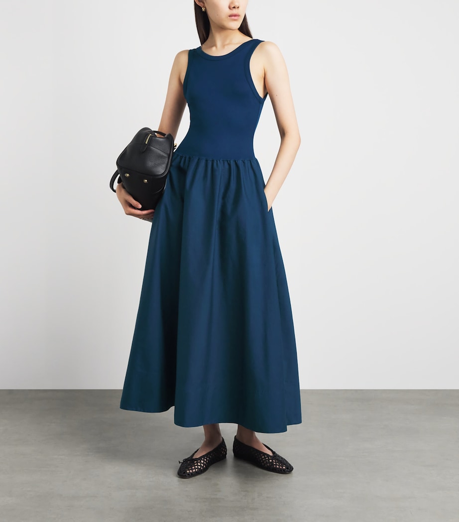 ralph lauren royal blue dress Rhiannon Georgette Evening Dress for Women