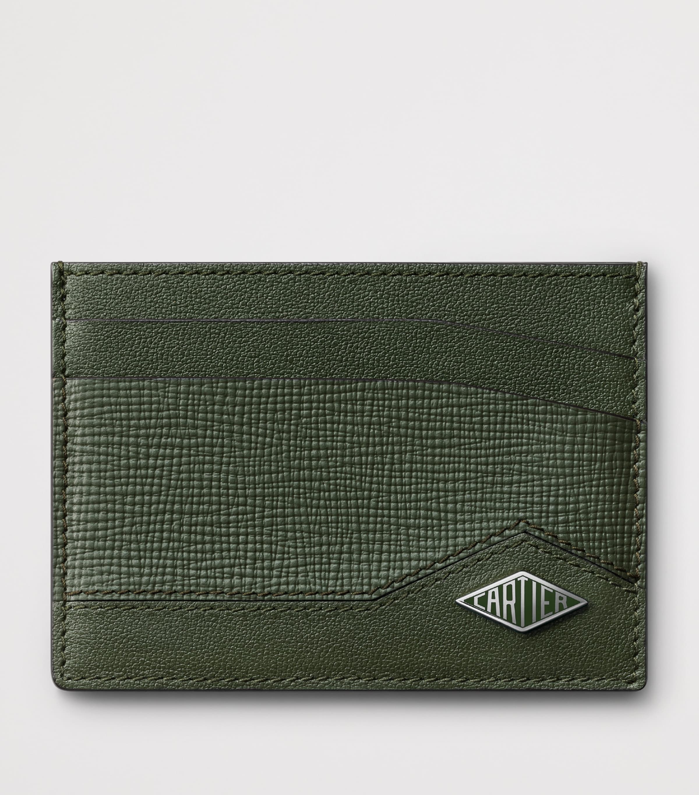 Cartier Leather Losange Card Holder Green Image 2