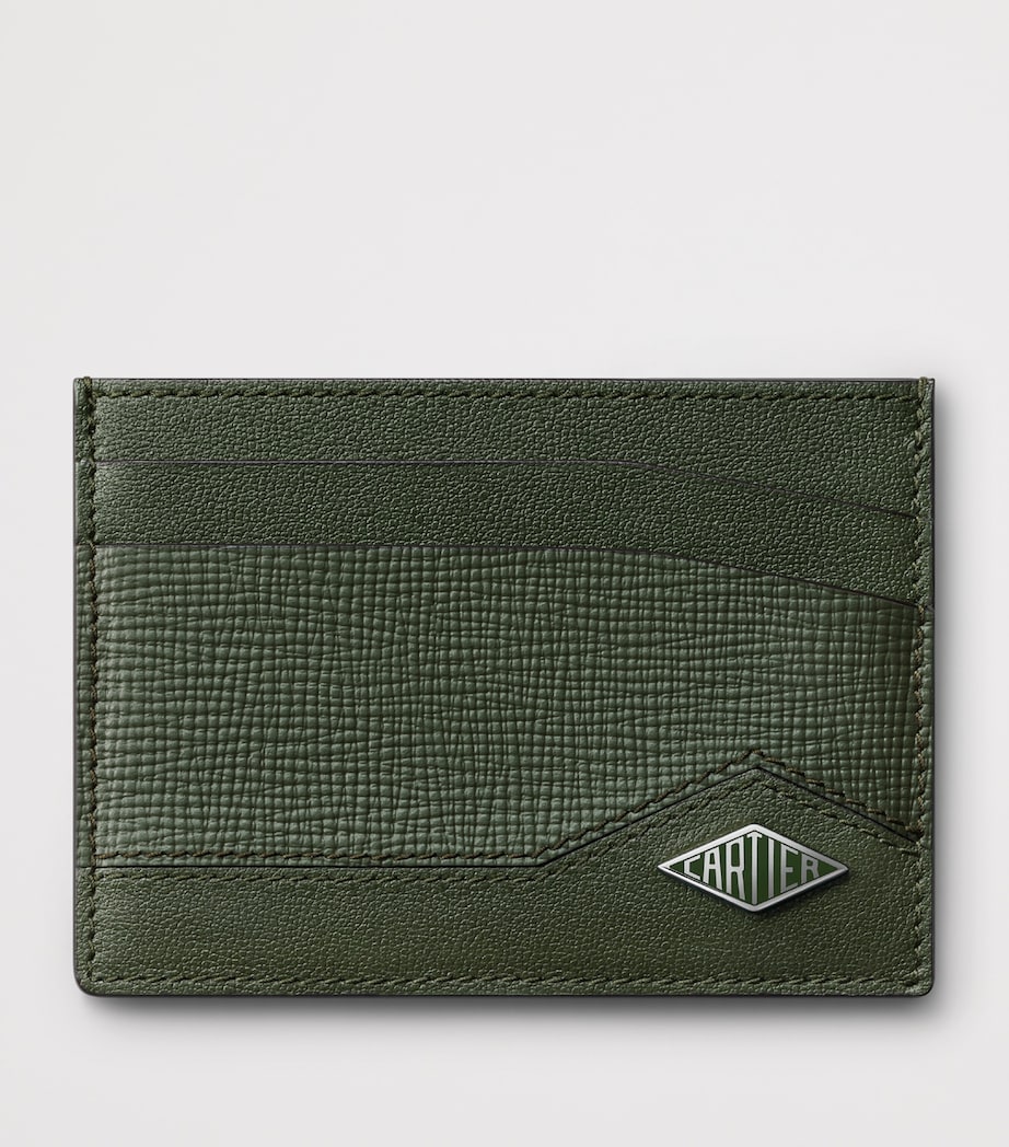 Cartier Leather Losange Card Holder Green Image 2