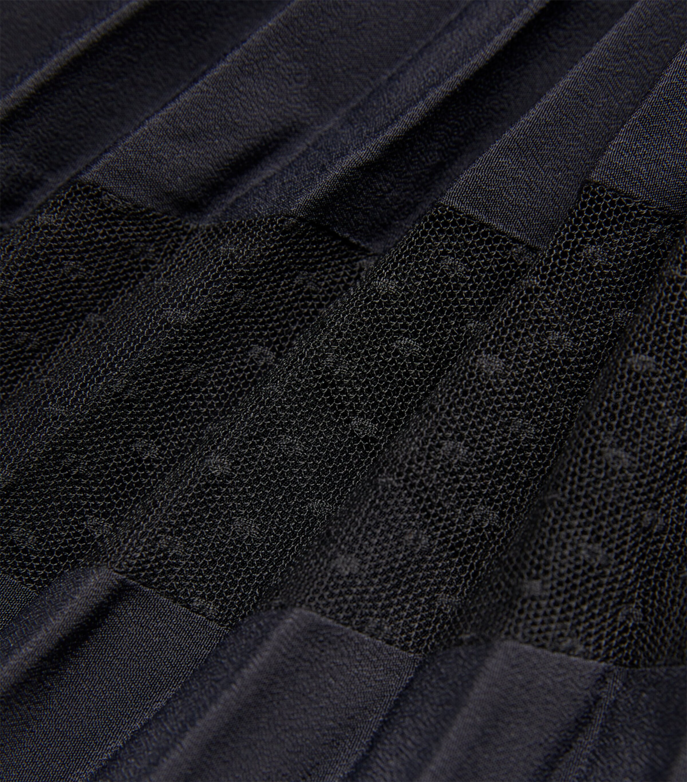 Pleated Asymmetric Midi Skirt NAVY Image 5