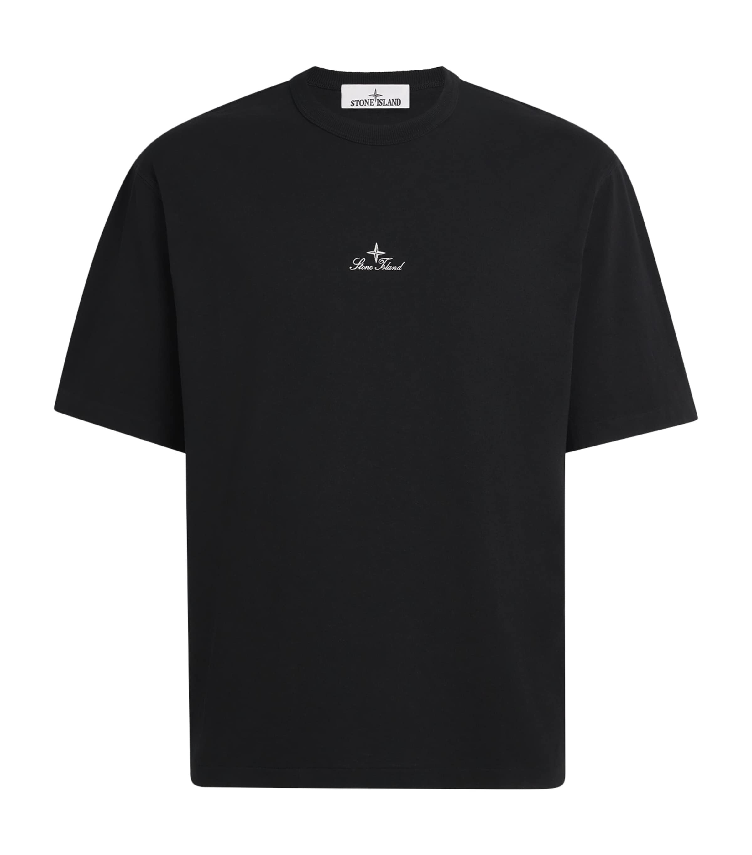 Stone Island Mens Organic Cotton Embroidered T-Shirt Image 1
