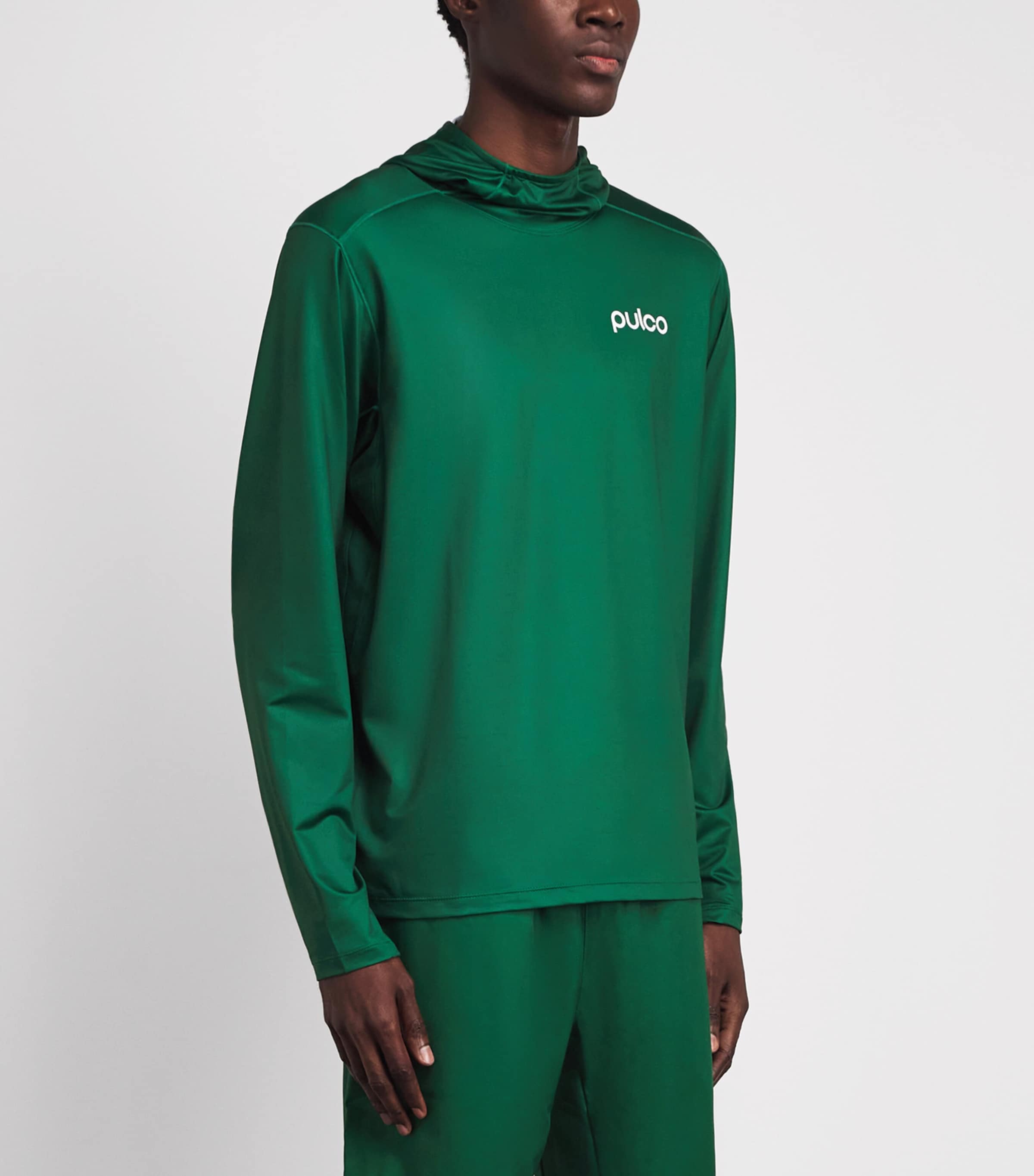 Pulco Studios Mens Hooded Playing Top Court Green Image 4