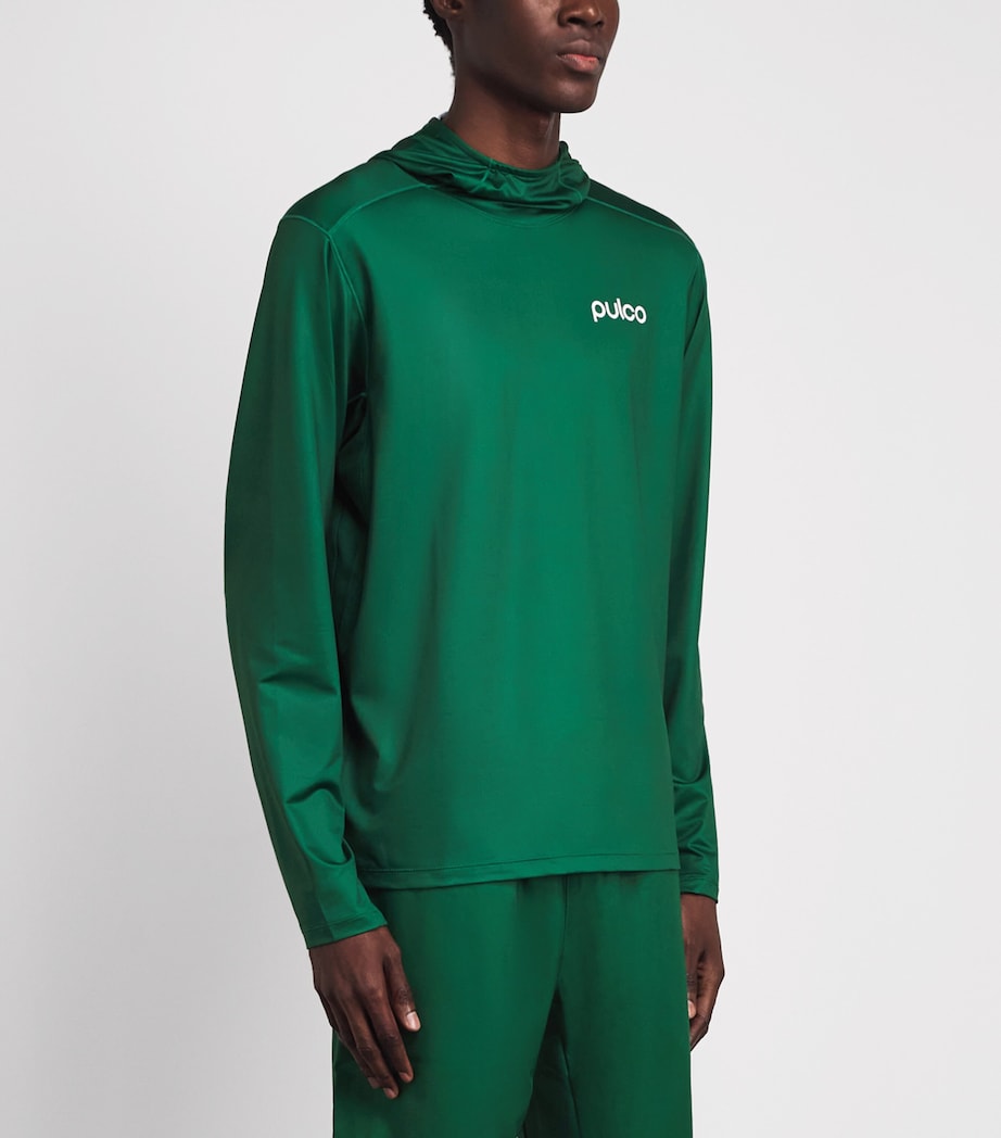 Pulco Studios Mens Hooded Playing Top Court Green Image 4
