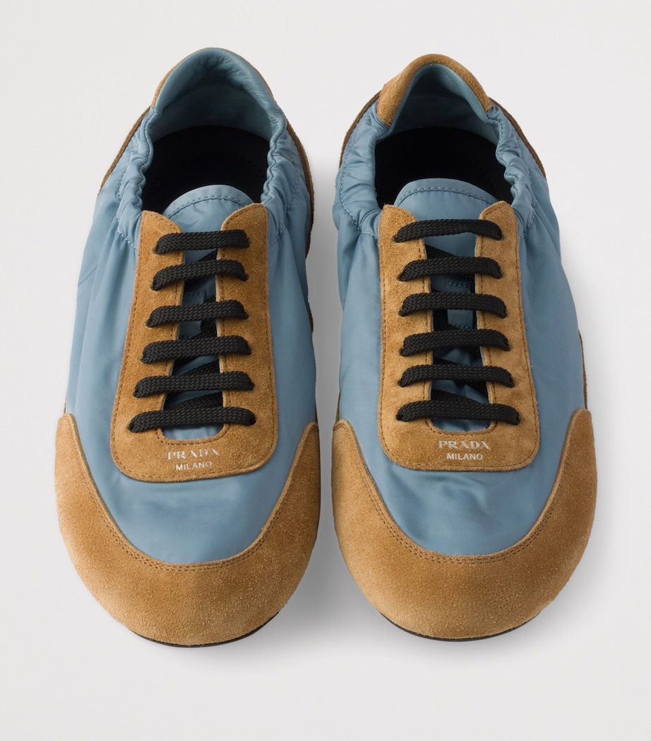 Suede and Re-Nylon Collapse Sneakers F0LX4 Image 3
