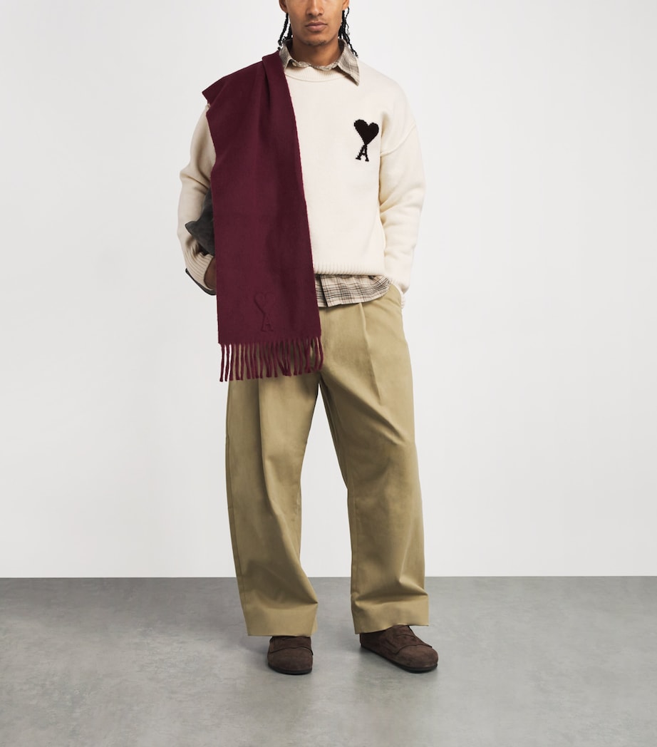 Wool Logo Sweater 151 - ECRU/NOIR Image 2