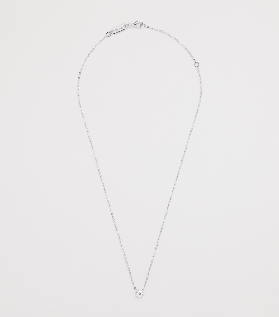 White Gold and Diamond Pendant Necklace (0.50ct) WHITE GOLD Image 3
