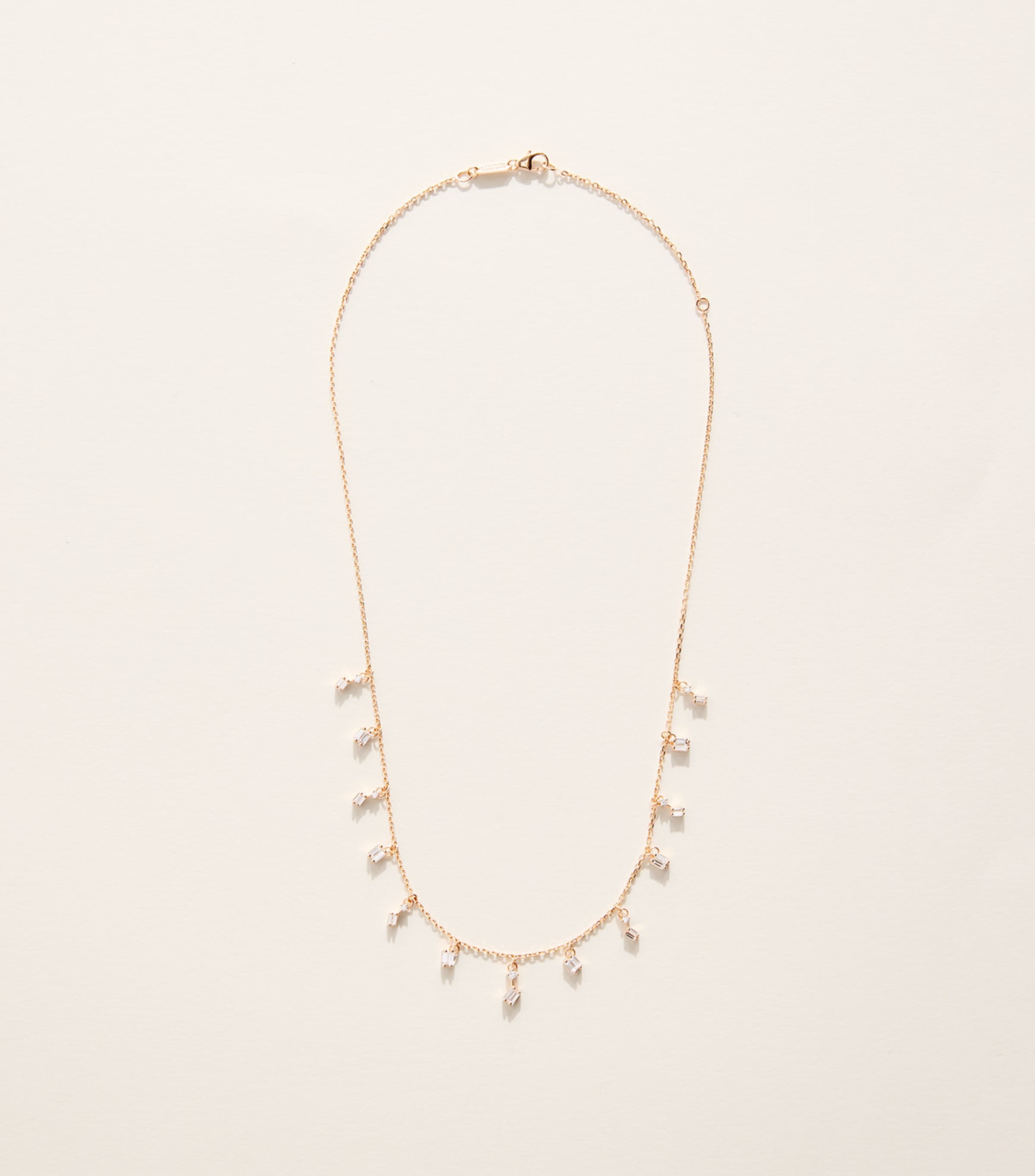 Suzanne Kalan Rose Gold and Diamond Classic Cascade Necklace Rg/wd Image 3