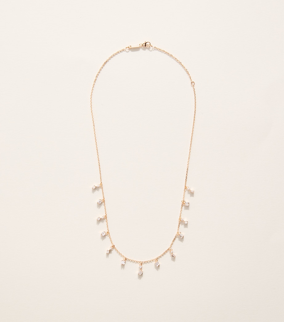 Suzanne Kalan Rose Gold and Diamond Classic Cascade Necklace Rg/wd Image 3