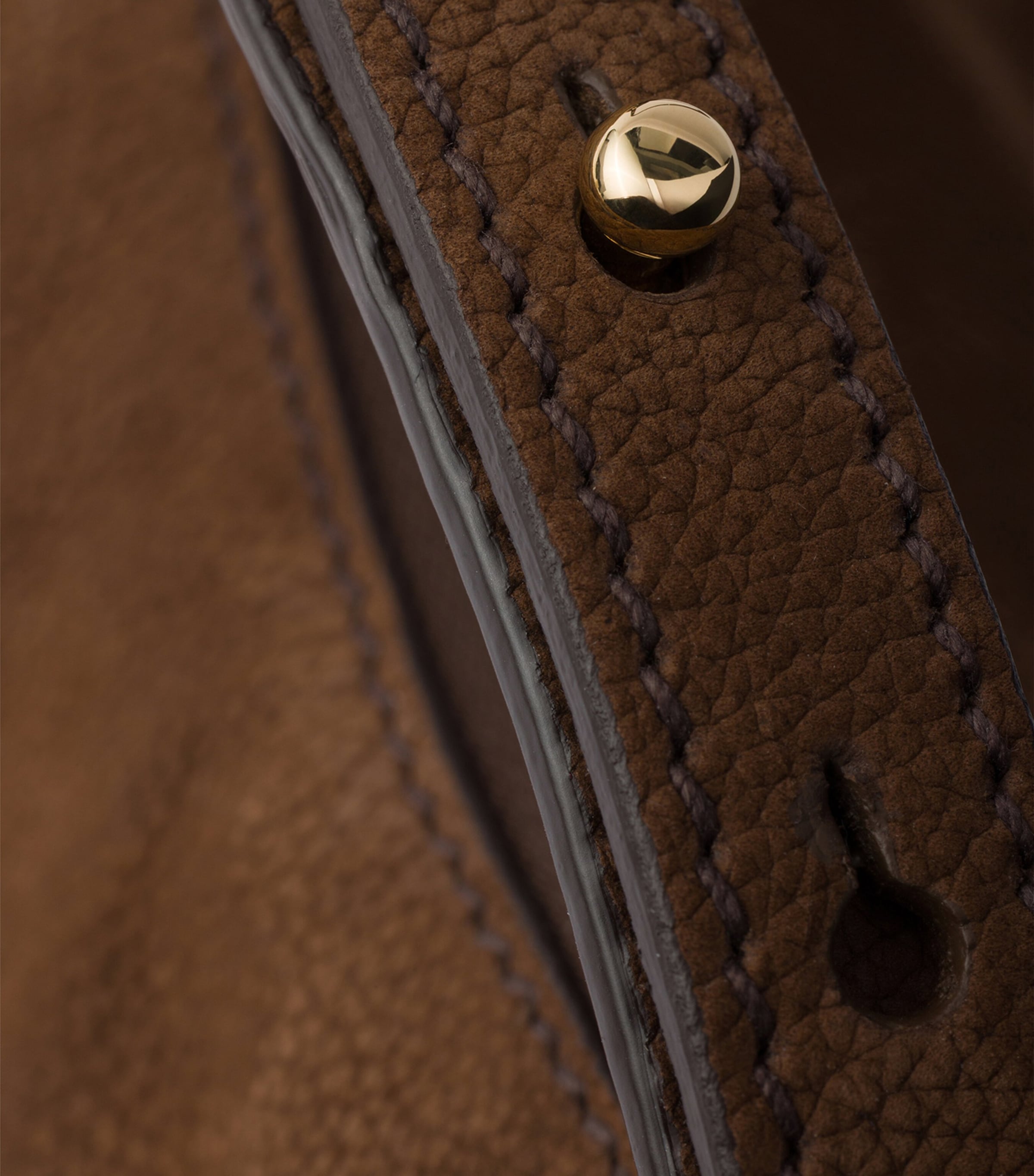 Prada Small Nubuck Leather Arqué Shoulder Bag Brown Image 8