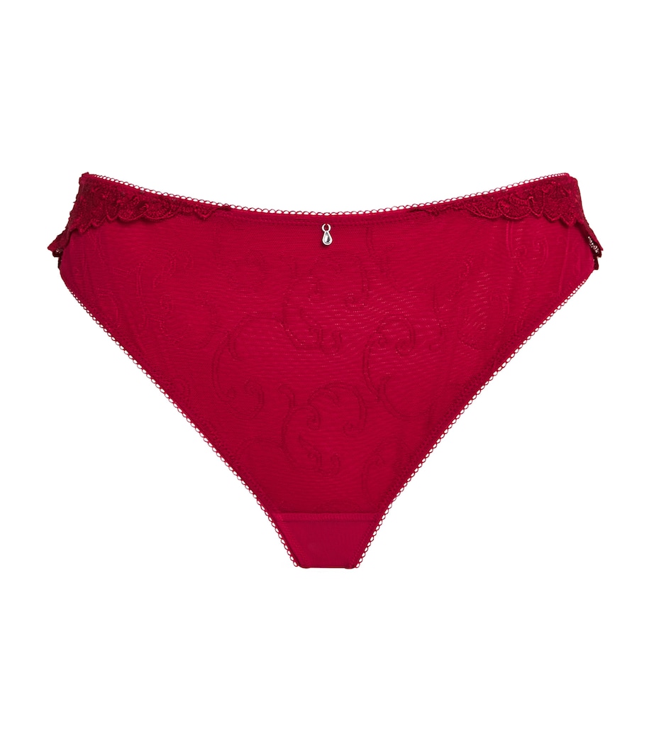 Fantasie Womens Portia Brazilian Briefs Red Red Image 1