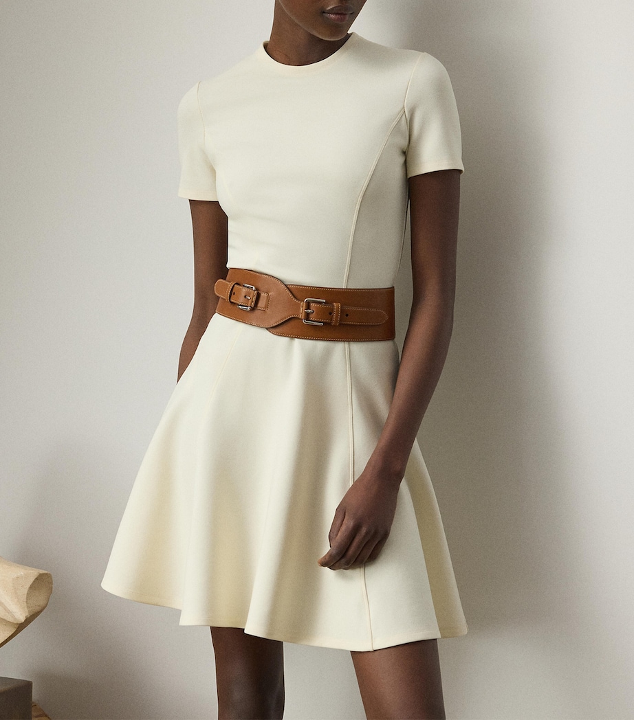 Chiffon A-line Dress LUX CREAM Image 2