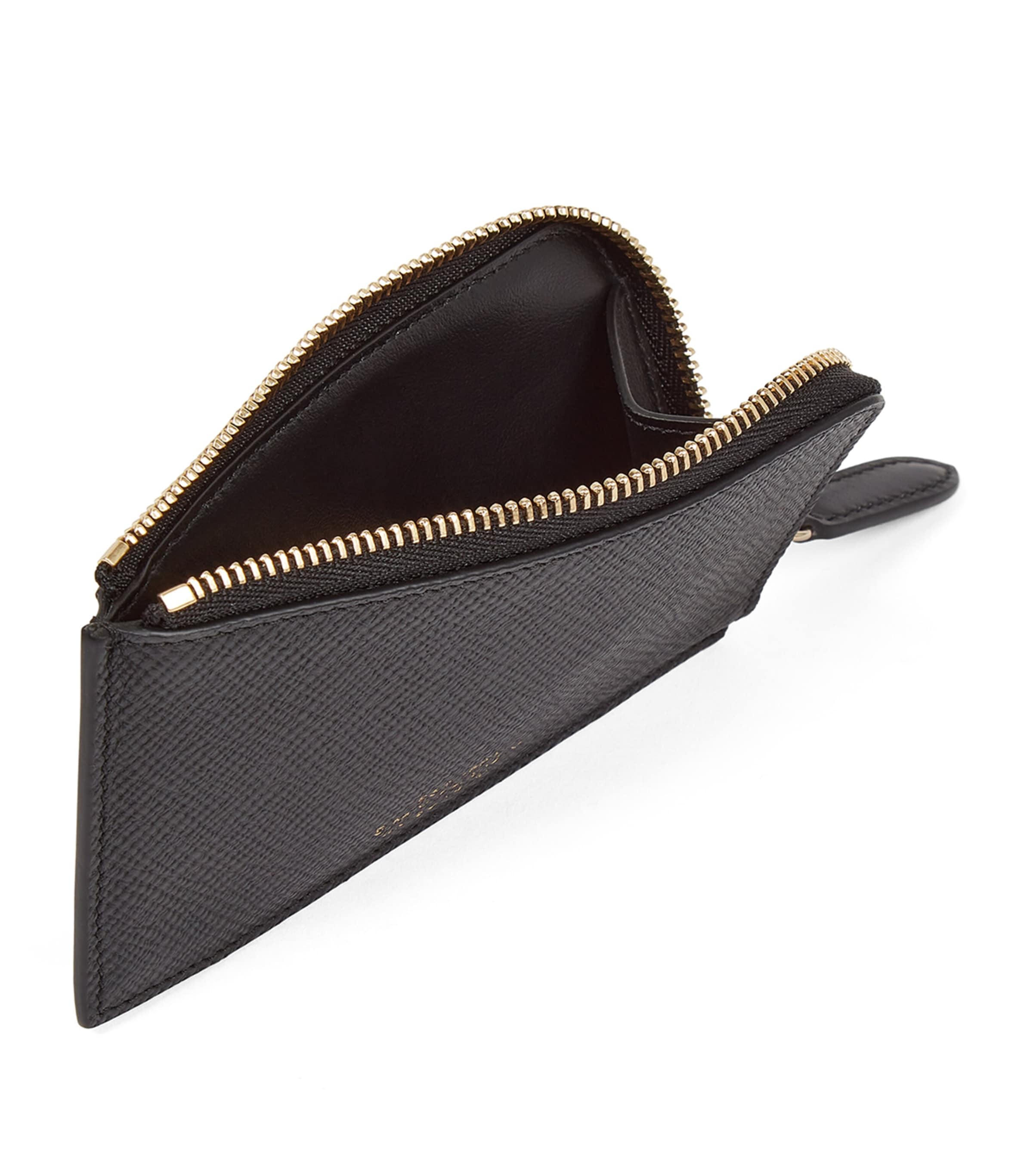 Leather 4-Card Coin Purse BLACK Image 4