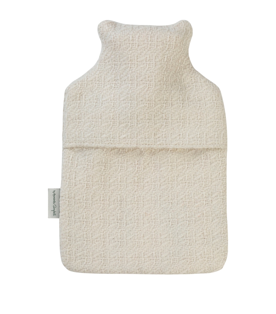 Araminta Campbell Small Alpaca-Blend Hot Water Bottle White Image 7