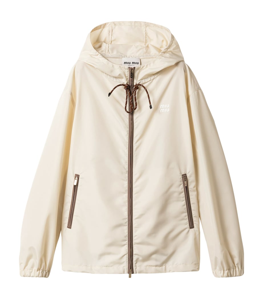 Miu Miu Womens Technical Hooded Jacket Image 1