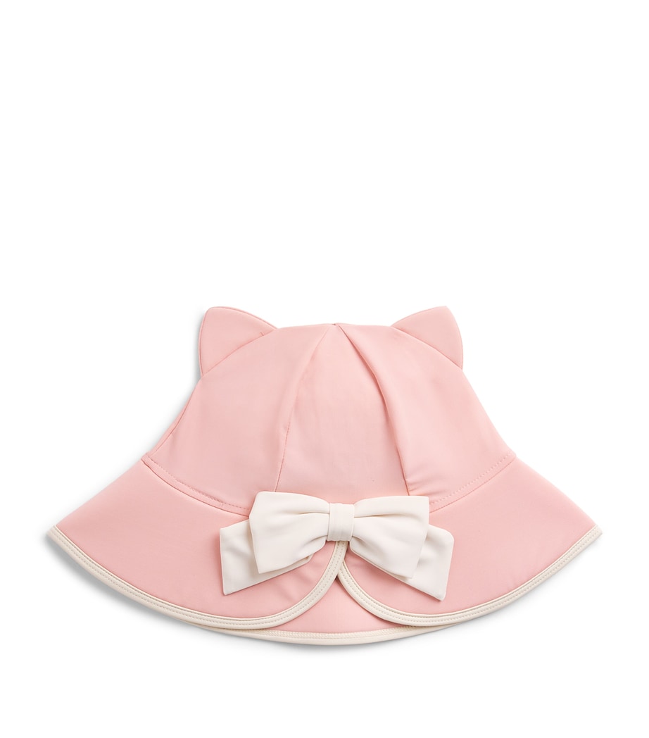 KONGES SLOJD Kitty Swim Hat Powder Pink Image 1