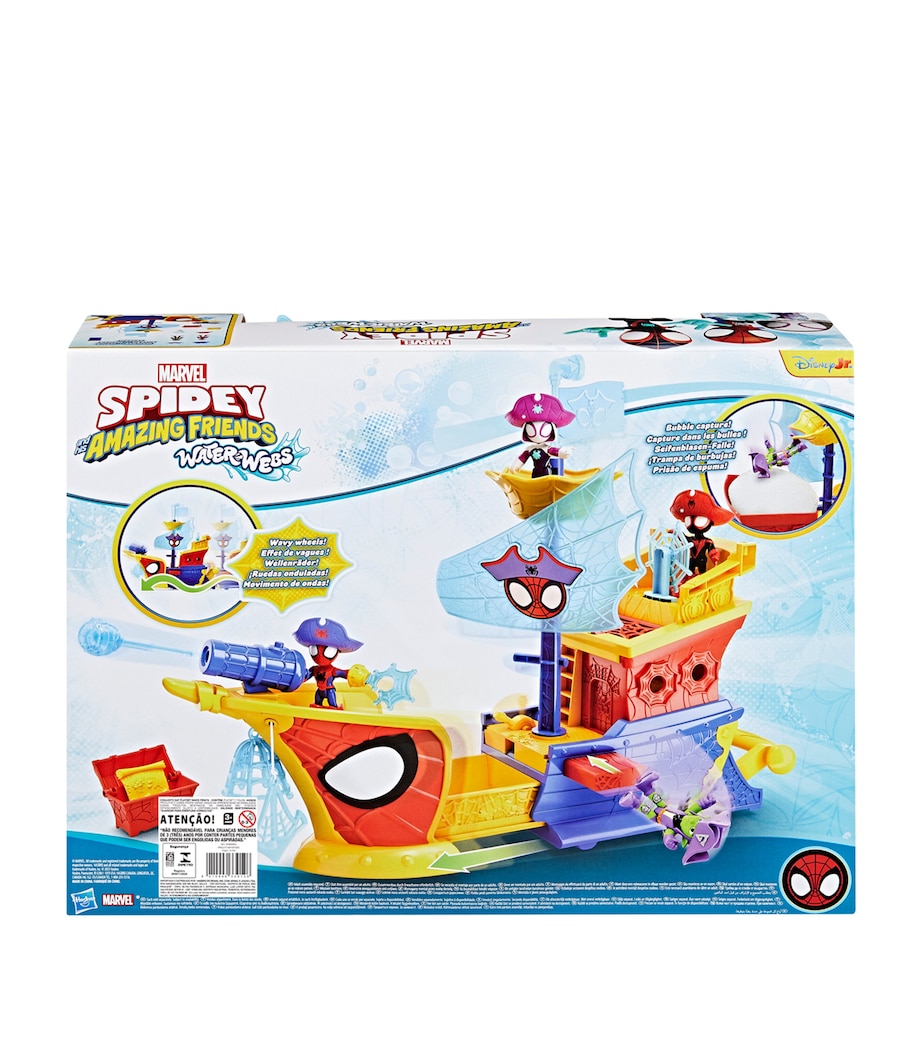 Spider-Man Webs Ahoy Bubble Pirate Ship Playset MULTI Image 3