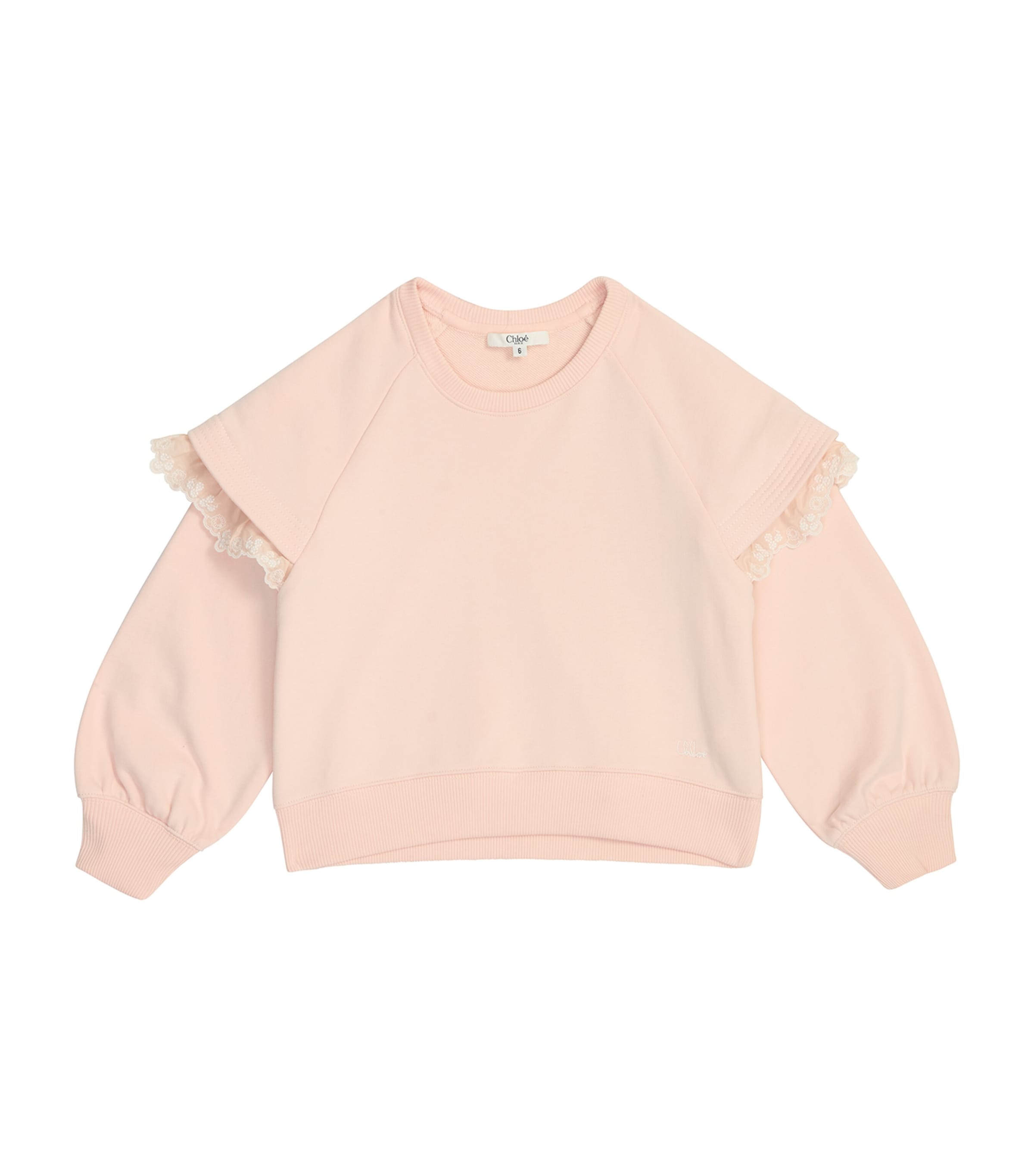 Chloé Kids Frill-Shoulder Sweatshirt (6-12 Years) | Girls Clothing | Sweatshirts & Hoodies | Designers | Chloé