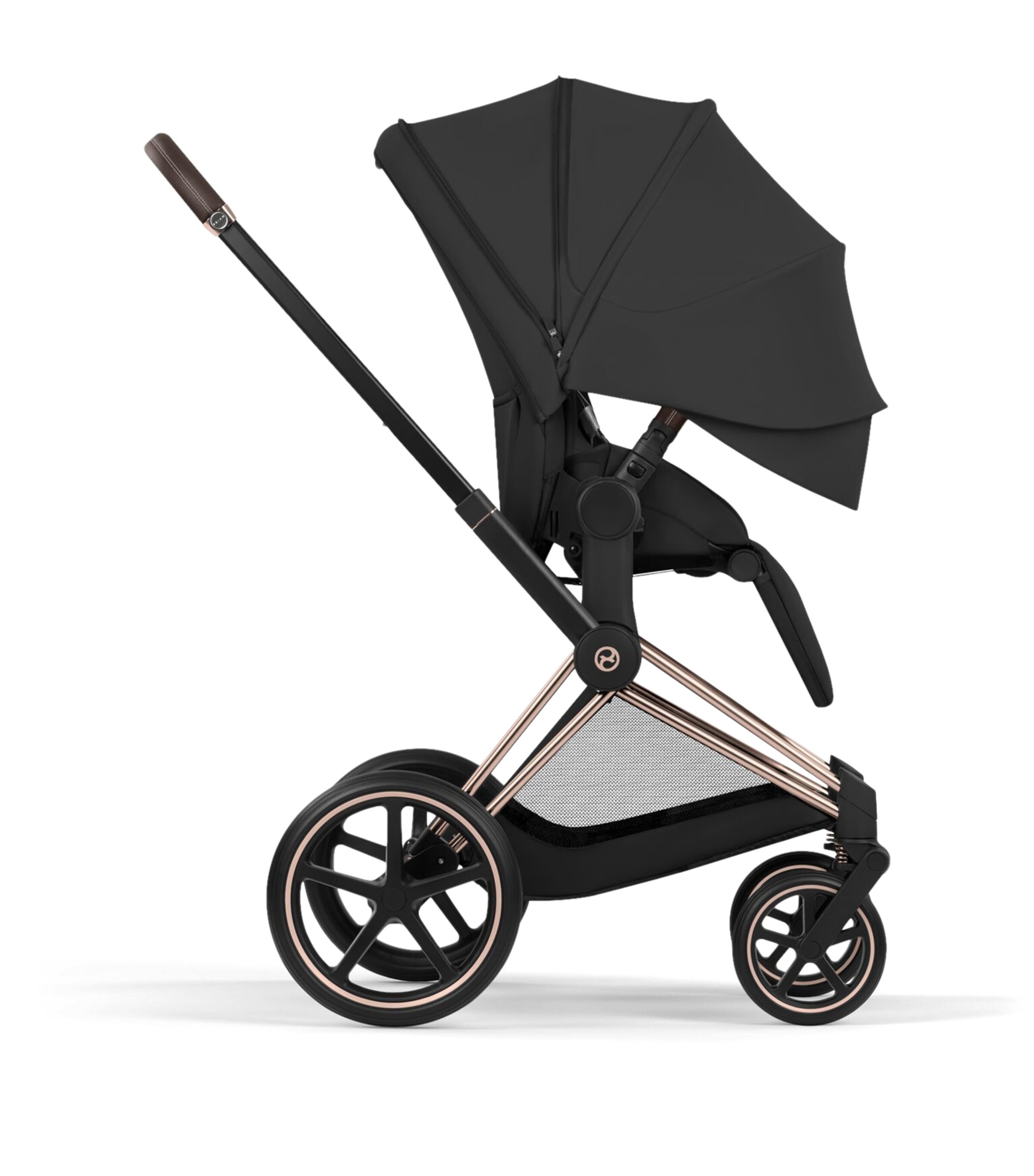 Cybex PRIAM Pushchair and Carrycot – Platinum Style Collection Sepia Black Image 10