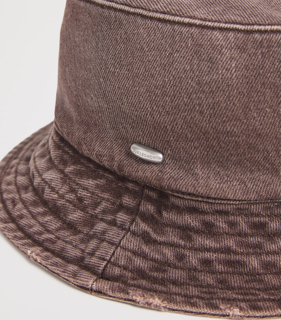 Organic Cotton Bucket Hat OVERDYED CHOCO MELON Image 3