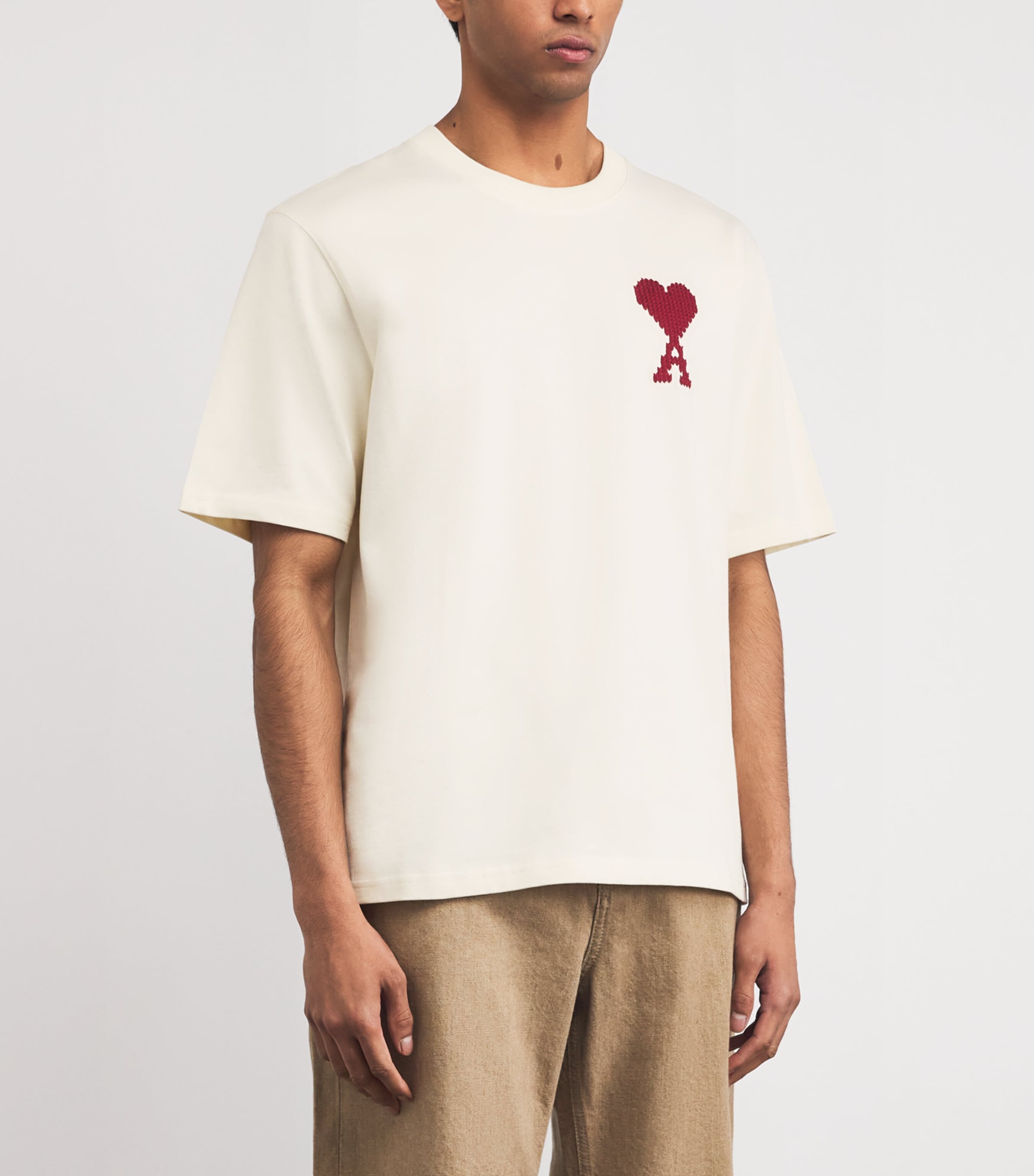 Cotton Zigzag Logo T-Shirt A016 MOONLIGHT Image 3