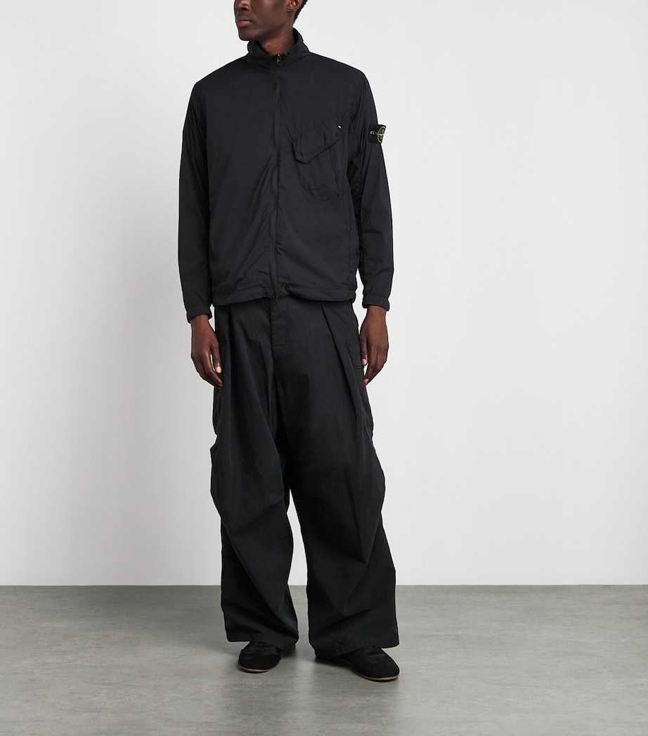 Stone Island Mens Stretch-Nylon Zip-Up Overshirt Image 2