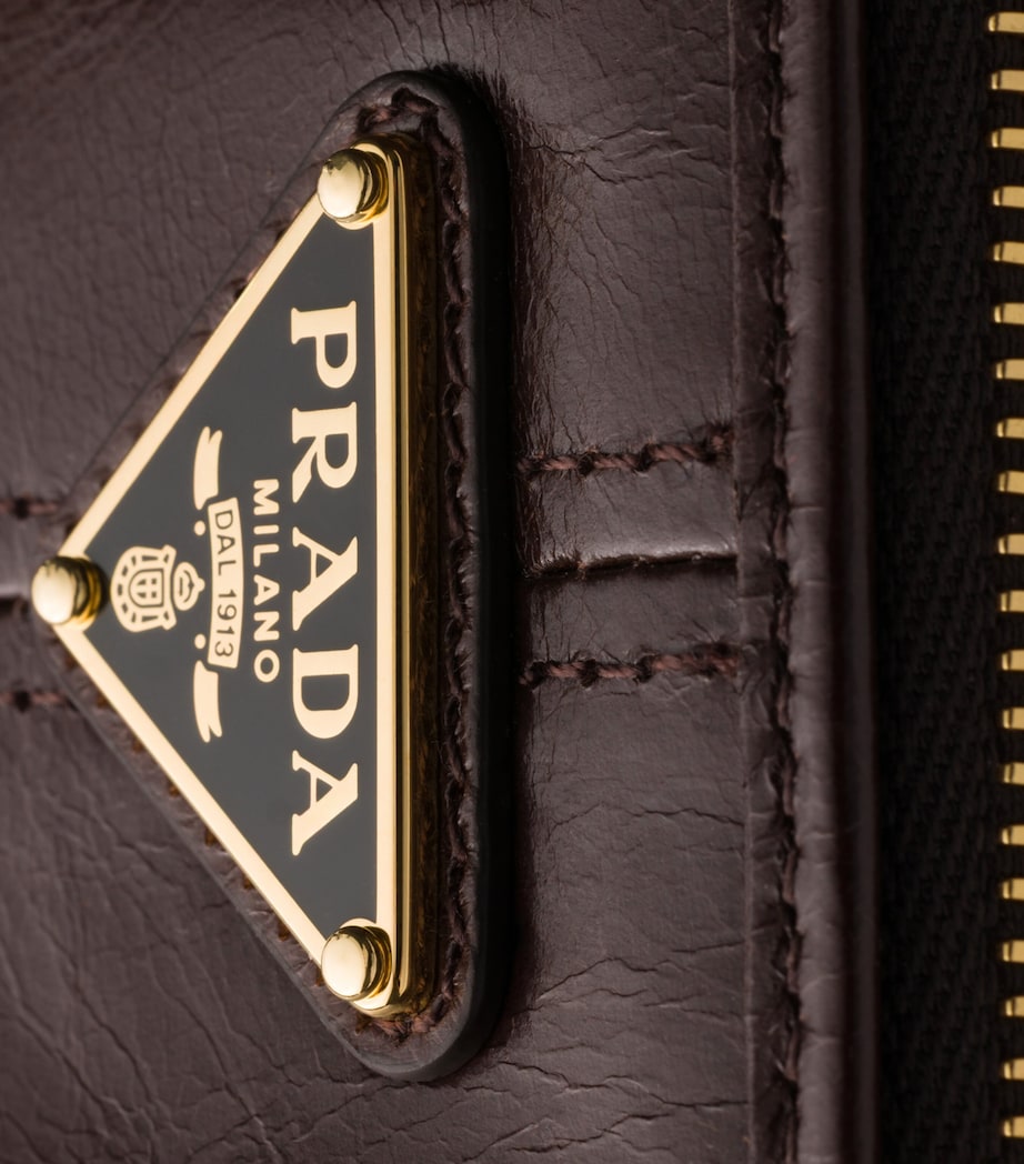 Prada Calf Leather Logo Pouch Image 4