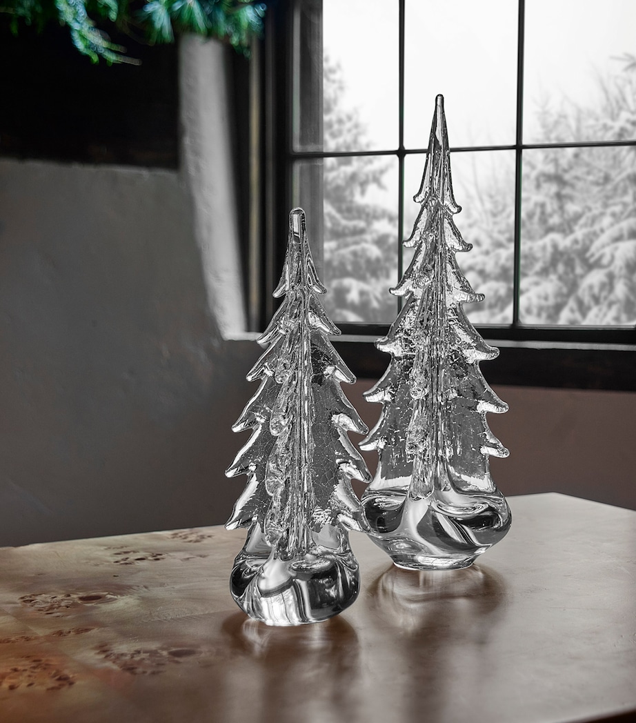 Glass Vermont Evergreen Christmas Tree Ornament CLEAR Image 3