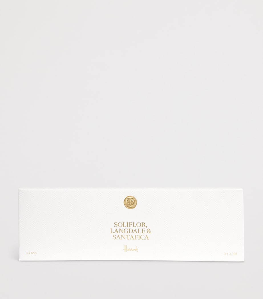 Set of 3 Scented Candles (3 x 65g) IVORY Image 3