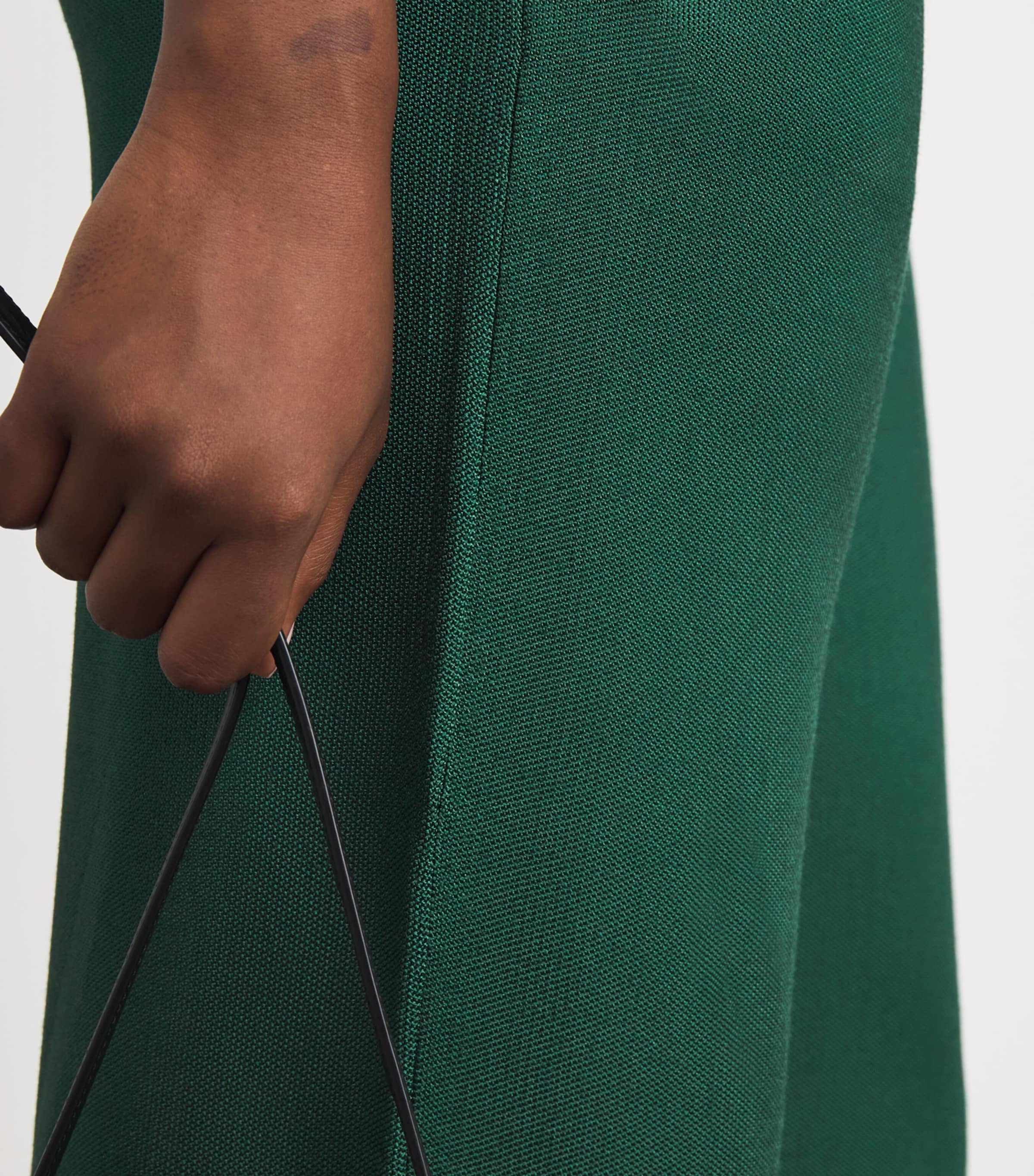 Knitted Wide-Leg Trousers EMERALD Image 6