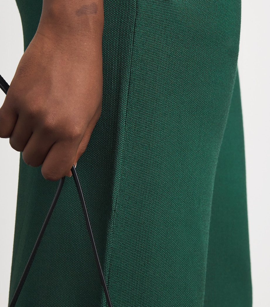 Knitted Wide-Leg Trousers EMERALD Image 6