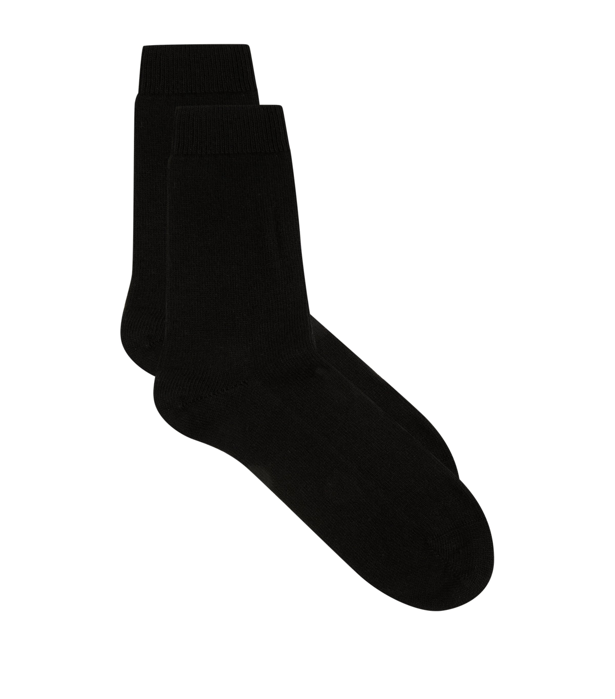 Falke Cosy Wool Socks In Black