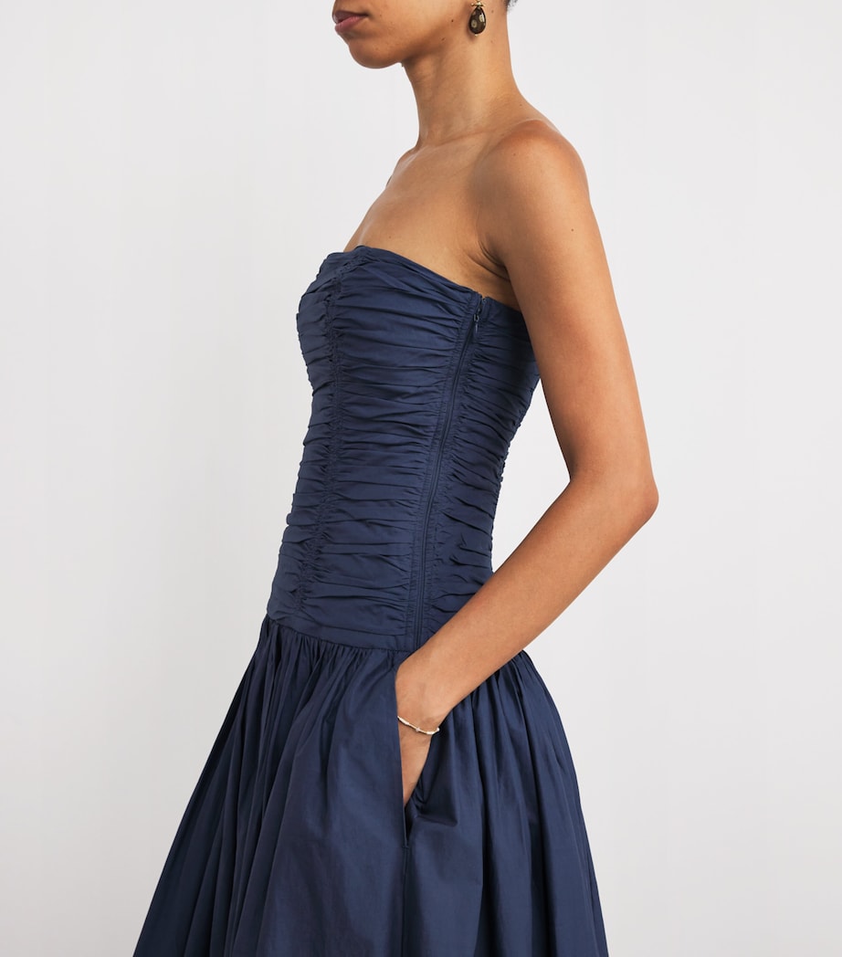 Organic Cotton Strapless Midi Dress DUSK Image 6