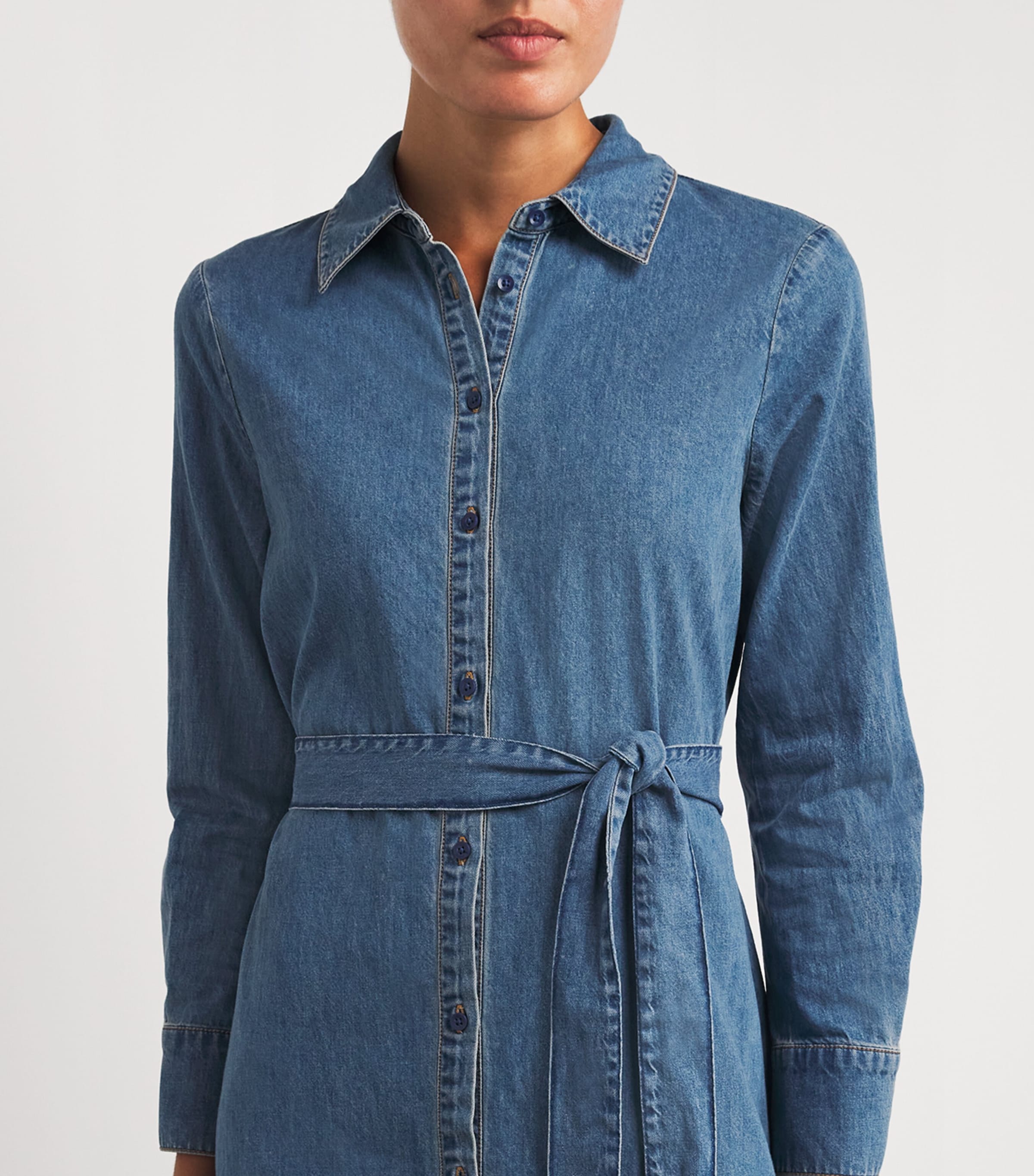 Alice+Olivia Denim Chassidy Maxi Dress | Harrods HK