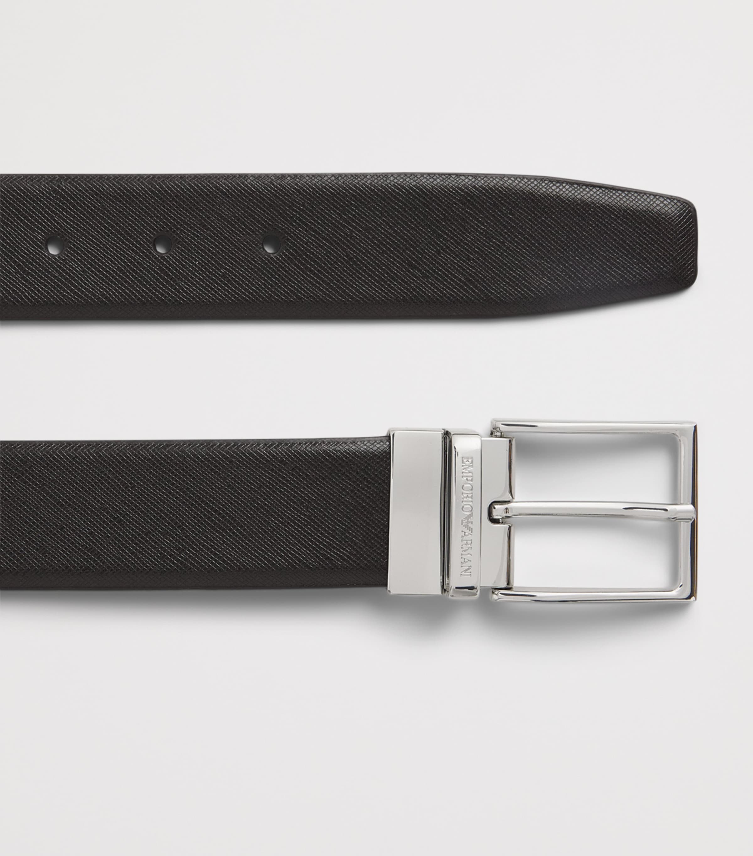 Emporio Armani Grained Leather Belt Image 3